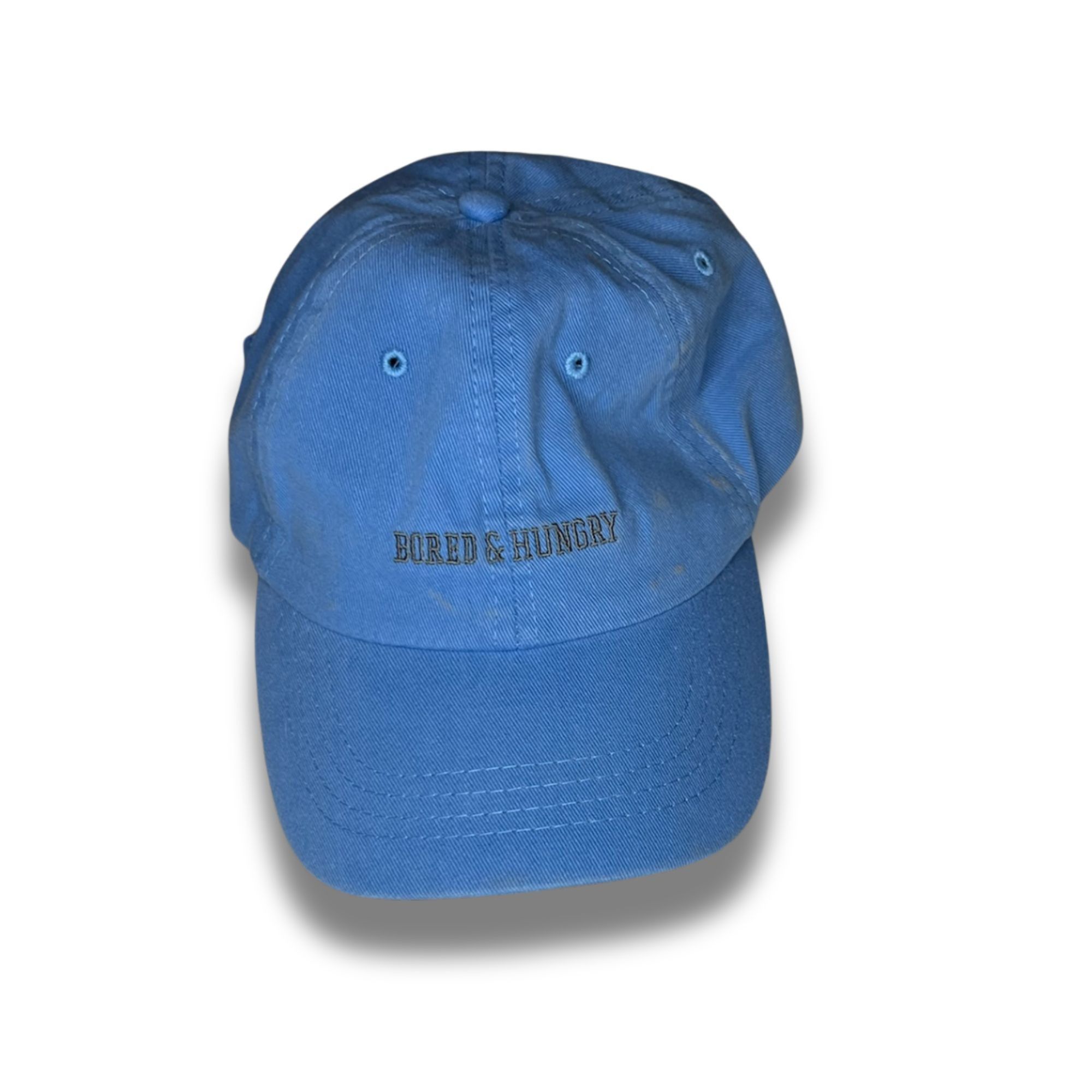 Other Typo Blue "Bored & Hungry" Cotton Adjustable Dad Hat Size ONE SIZE - 2 Thumbnail