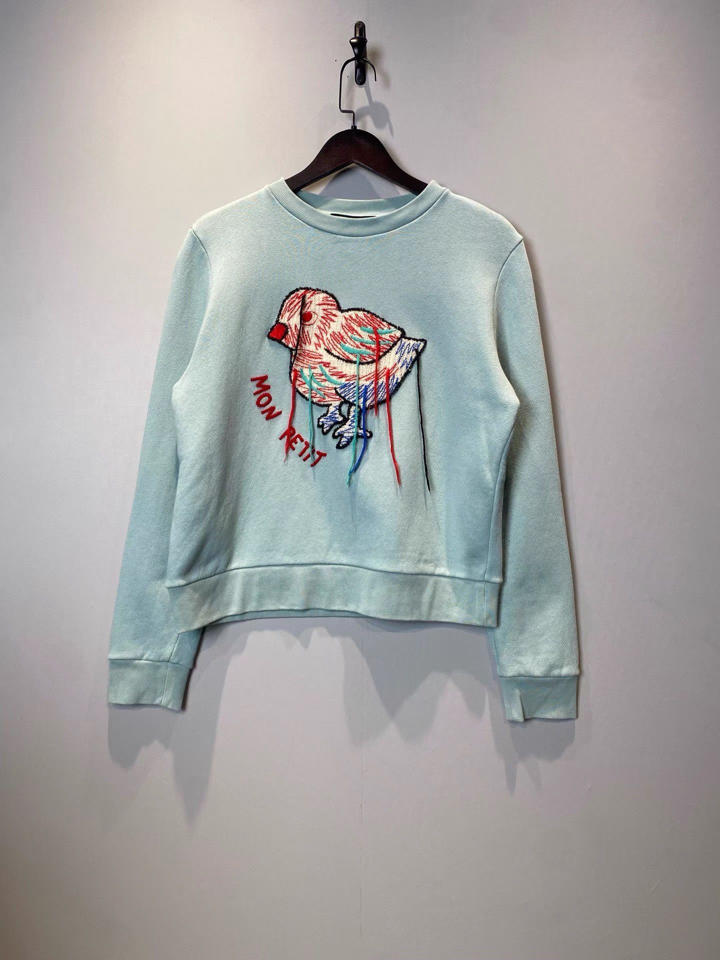 Gucci Gucci Green Sweatshirt with Bird Embroidery and Tassels K36 Size US S / EU 44-46 / 1 - 1 Thumbnail