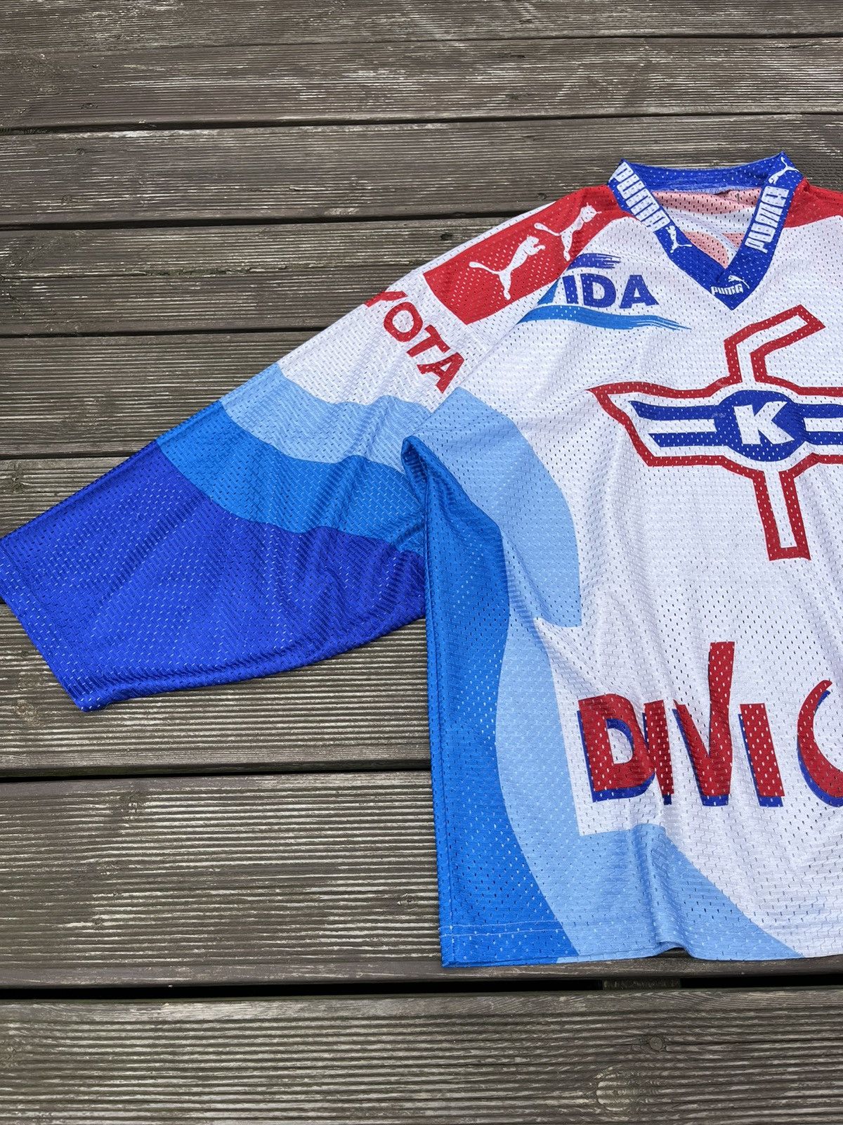 Puma × Vintage Vintage Kloten Flyers Ochsner Ice Hockey Sports Puma Jersey Size US XL / EU 56 / 4 - 3 Thumbnail