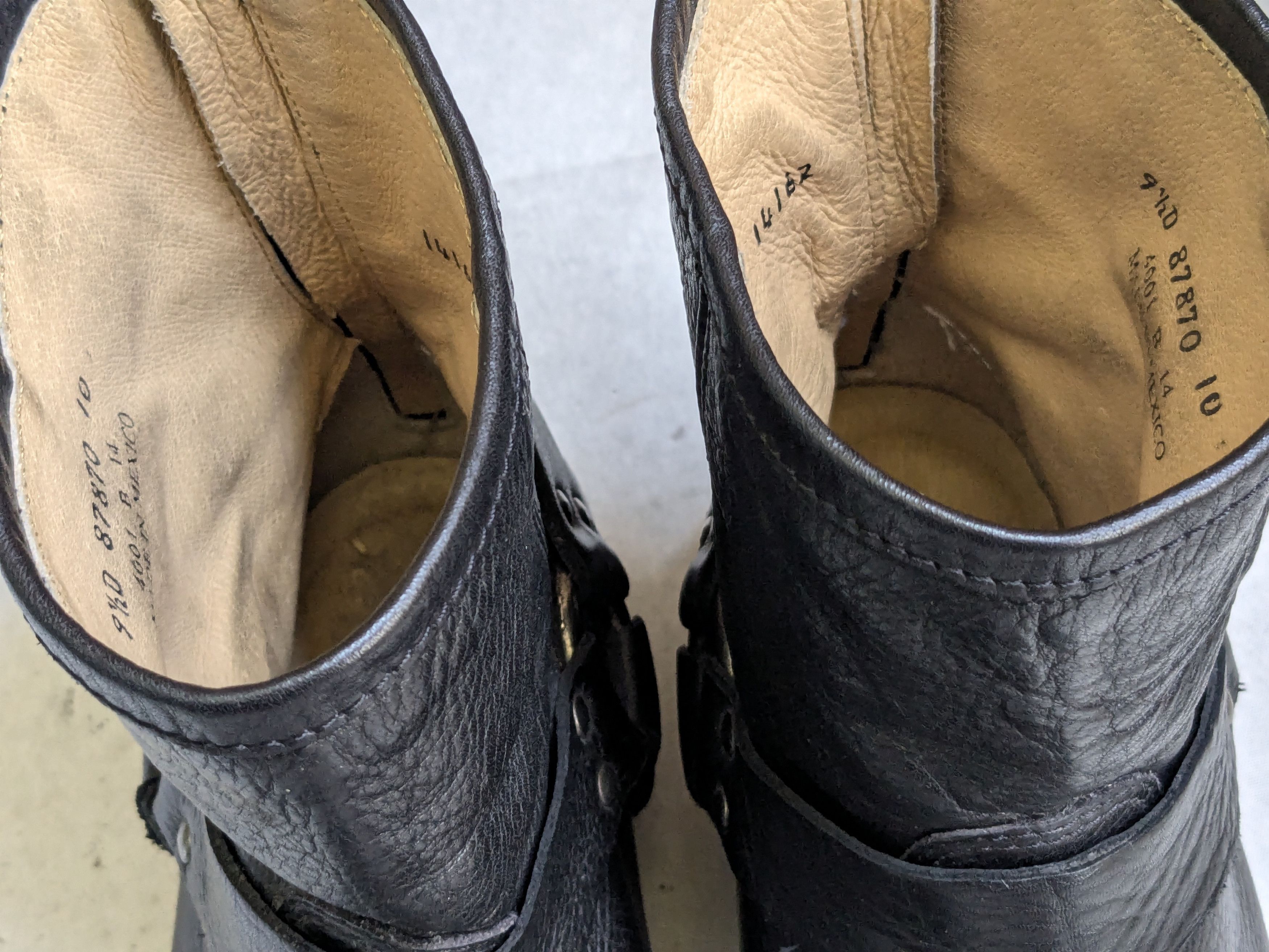 Frye Frye Harness Boots Black 9.5 D Leather Buckle Size US 9.5 / EU 42-43 - 7 Thumbnail