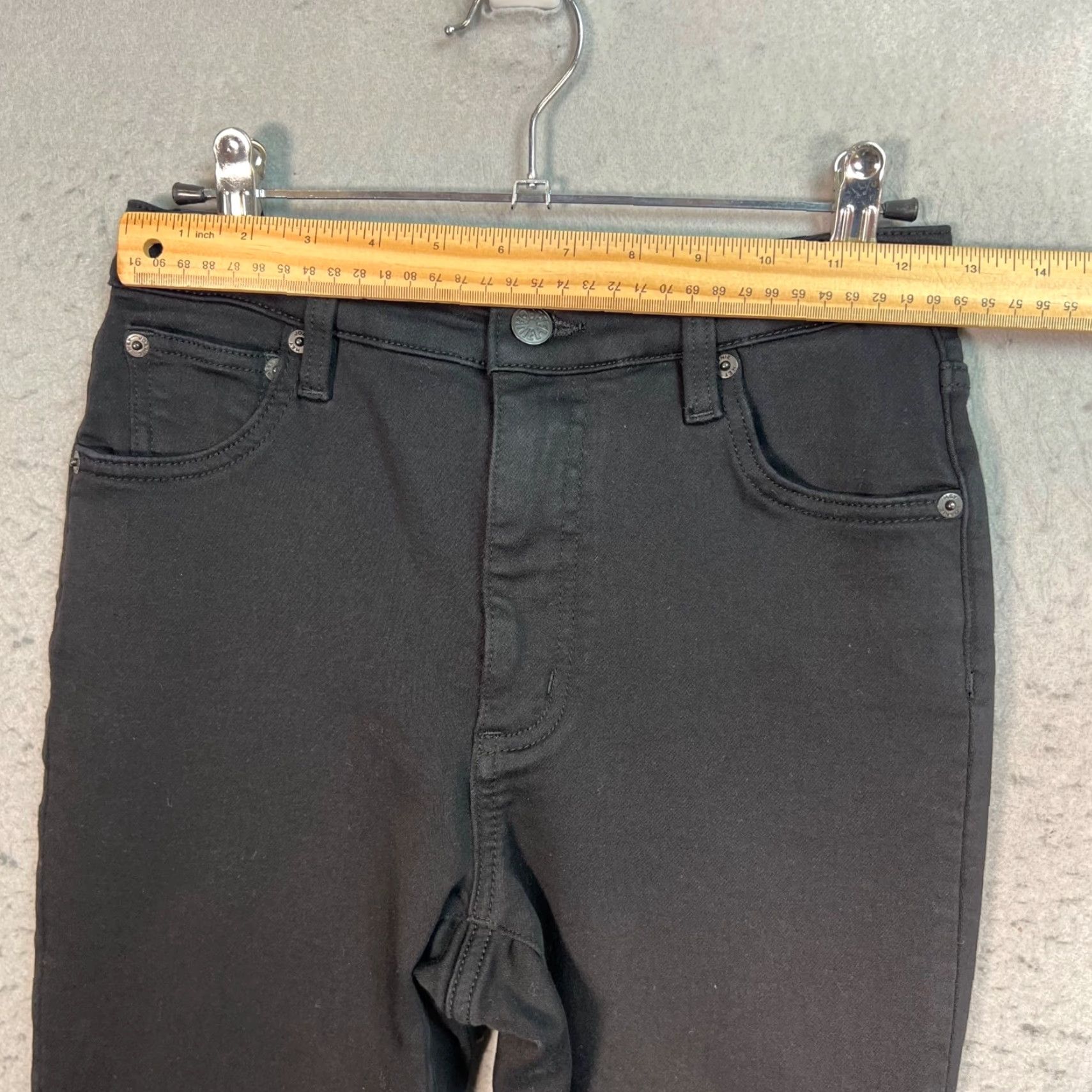Vintage Hey Joanie Womens Small / 25 Black High-Waisted Skinny Jeans Cotton Blend Denim 5-Pocket Stretch Womens Jeans Medium? Size 28" / US 6 / IT 42 - 6 Thumbnail