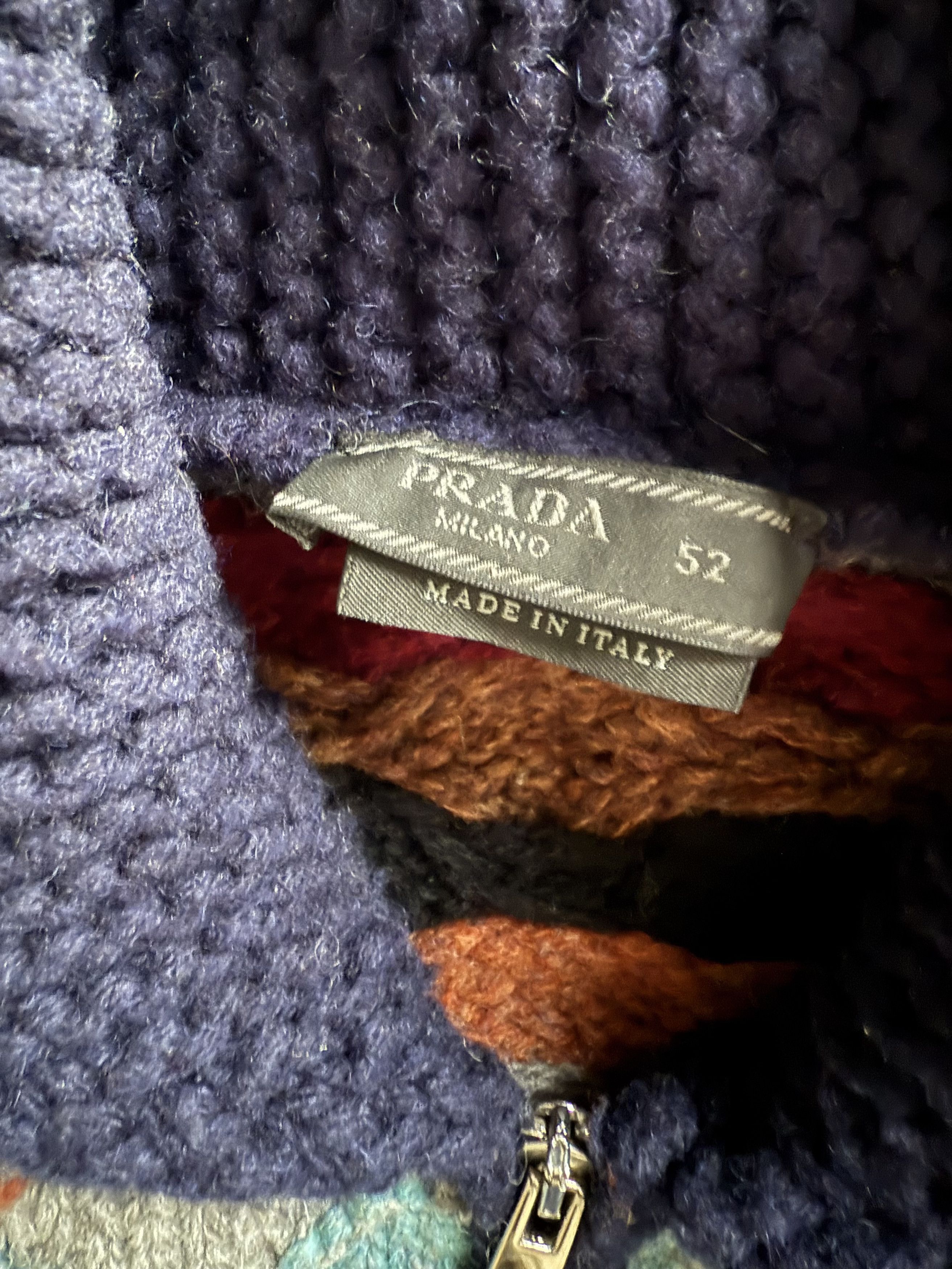 Prada Prada Men’s F/W 2016 Runway Hand Knit Kaleidoscope Sweater Size US L / EU 52-54 / 3 - 3 Thumbnail
