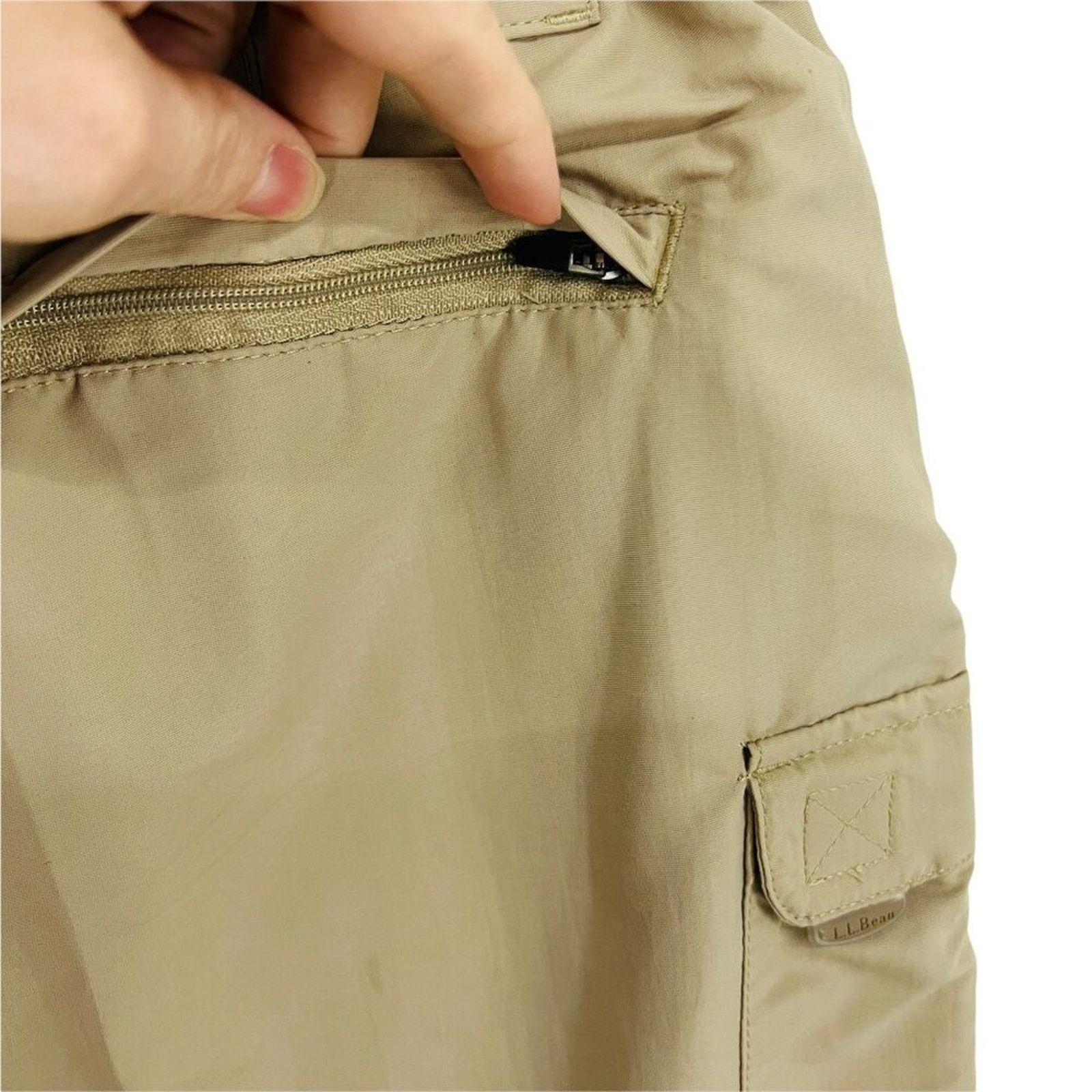 L.L. Bean LL Bean Nylon Dark Khaki Belted Pants Mens Size Medium Size US 32 / EU 48 - 6 Thumbnail