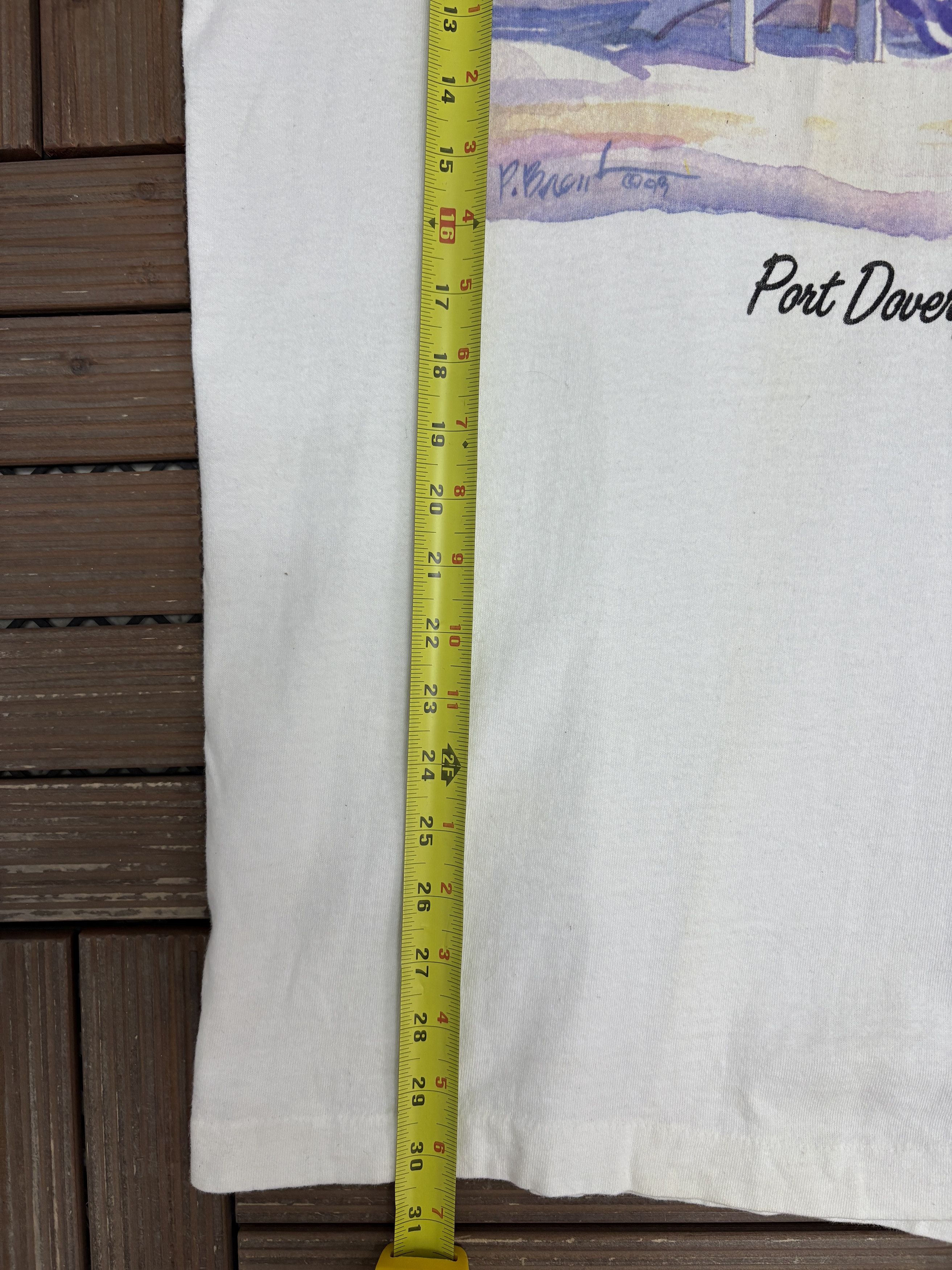 Vintage Port Dover, Canada Vintage White T-Shirt Tee Size US XL / EU 56 / 4 - 8 Thumbnail