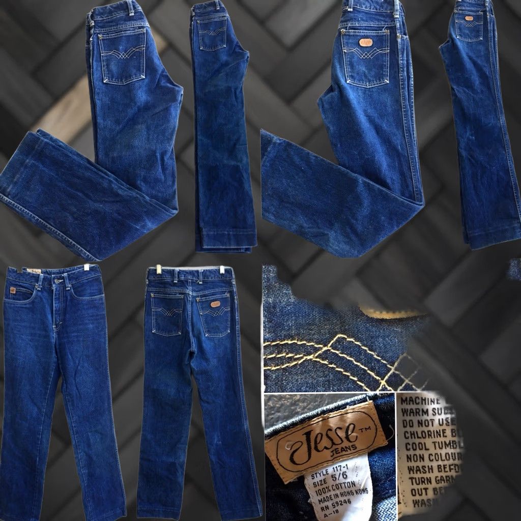 Vintage VINTAGE Jesse Jeans 1980s 1970s Blue Denim Jeans Size 6 25.5 in Waist Size 28" / US 6 / IT 42 - 1 Thumbnail