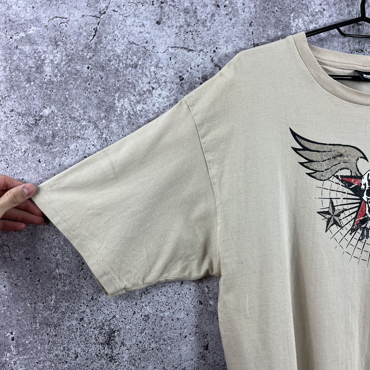 No Fear × Vintage No Fear Vintage T-Shirt Big Logo Scull Y2K Beige Size XL Size US XL / EU 56 / 4 - 4 Thumbnail