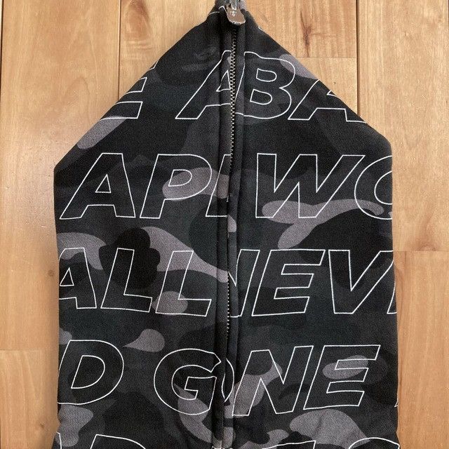 Bape BAPE Text color camo full zip hoodie a bathing ape Size US M / EU 48-50 / 2 - 4 Thumbnail