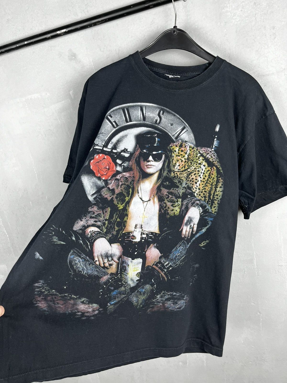 Band Tees × Guns N' Roses × Vintage Gun's n Roses Tee T Shirt Vintage Black Size US XL / EU 56 / 4 - 4 Thumbnail