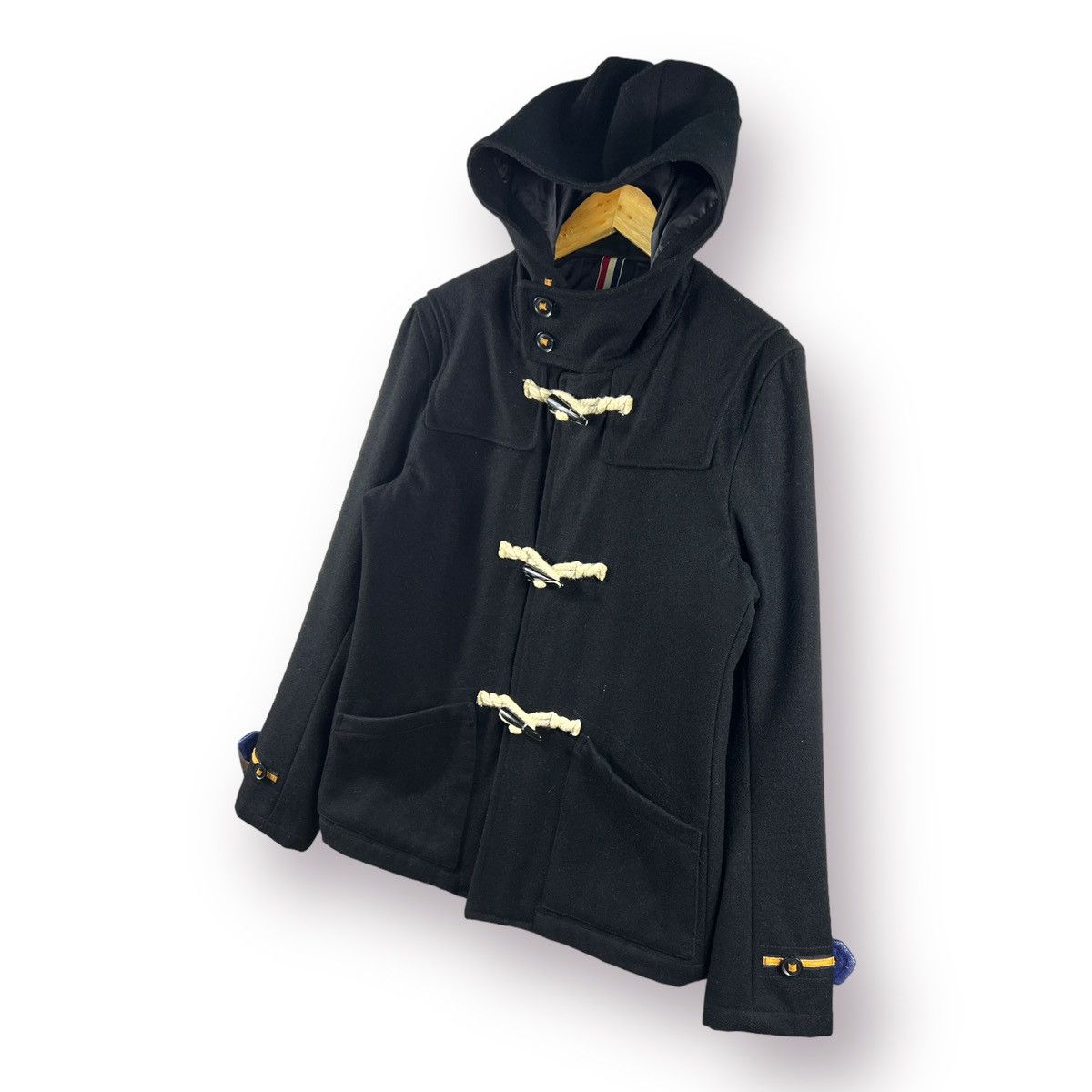 Japanese Brand 🔥 MONSIEUR NICOLE BY NICOLE CLUB DUFFLE COAT Size US S / EU 44-46 / 1 - 2 Thumbnail