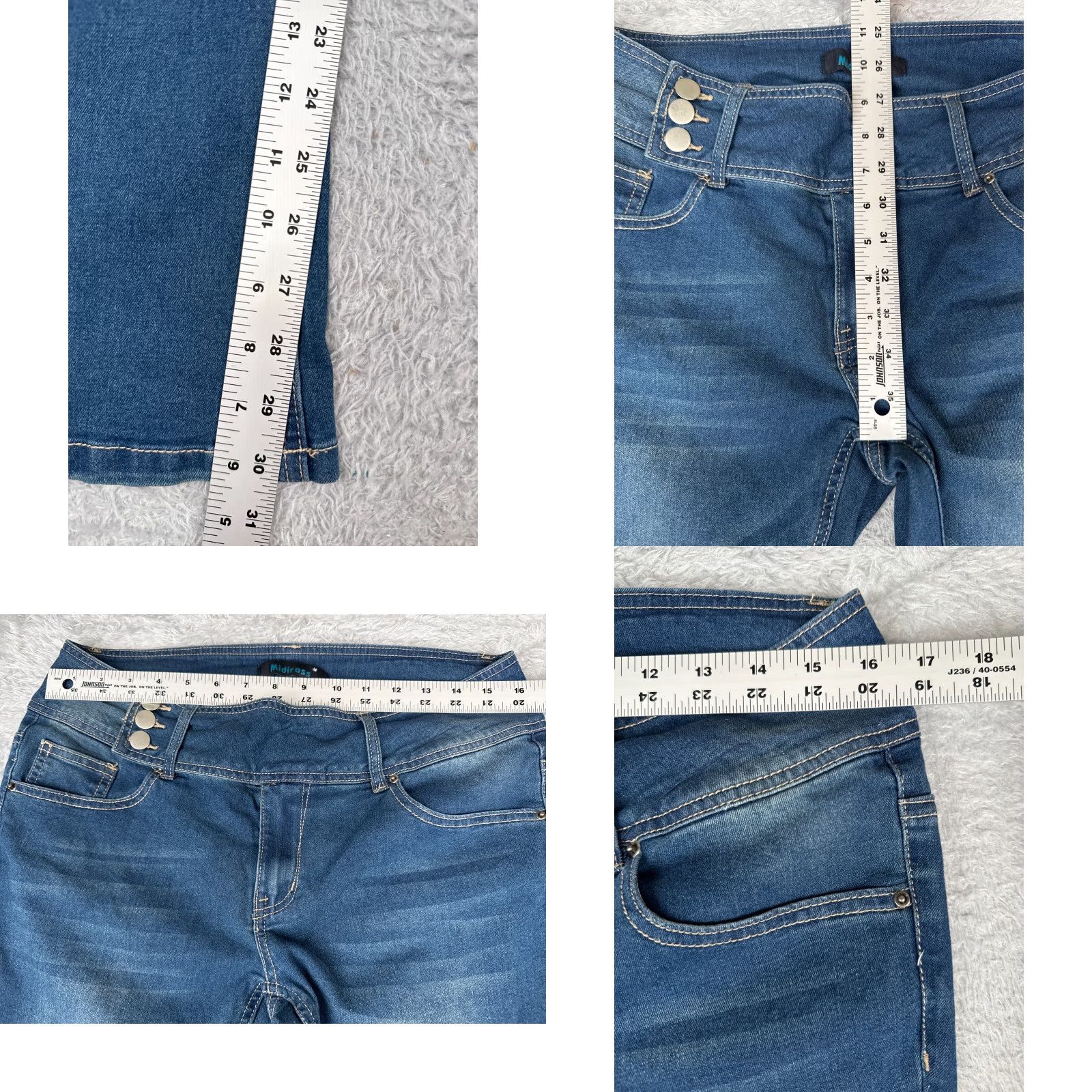Old Navy Old Navy Jeans Women 31 Blue Denim Flared Mid Rise Cotton Blend 31x31 Midiross Jeans Women 31 Blue Denim Flared Mid Rise Cotton Blend 31x31 Size 24" / US 00 / IT 34 - 8 Thumbnail