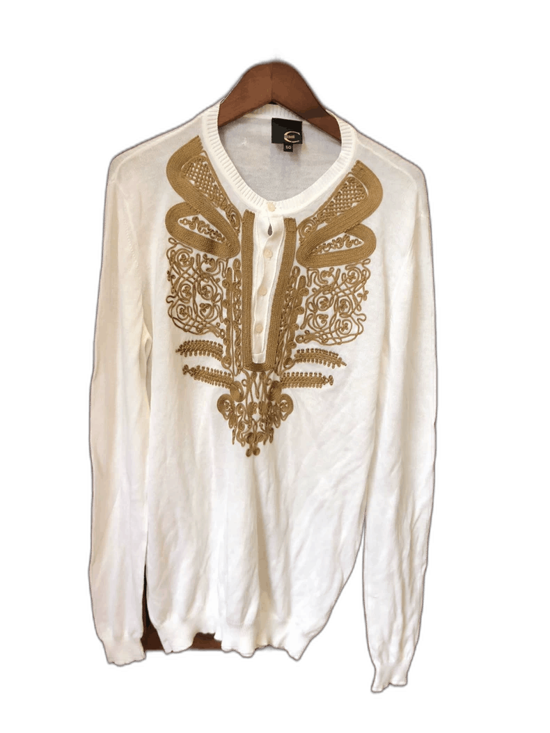 Roberto Cavalli Cavalli Embroidered Long Sleeve Shirt Size US L / EU 52-54 / 3 - 1 Thumbnail