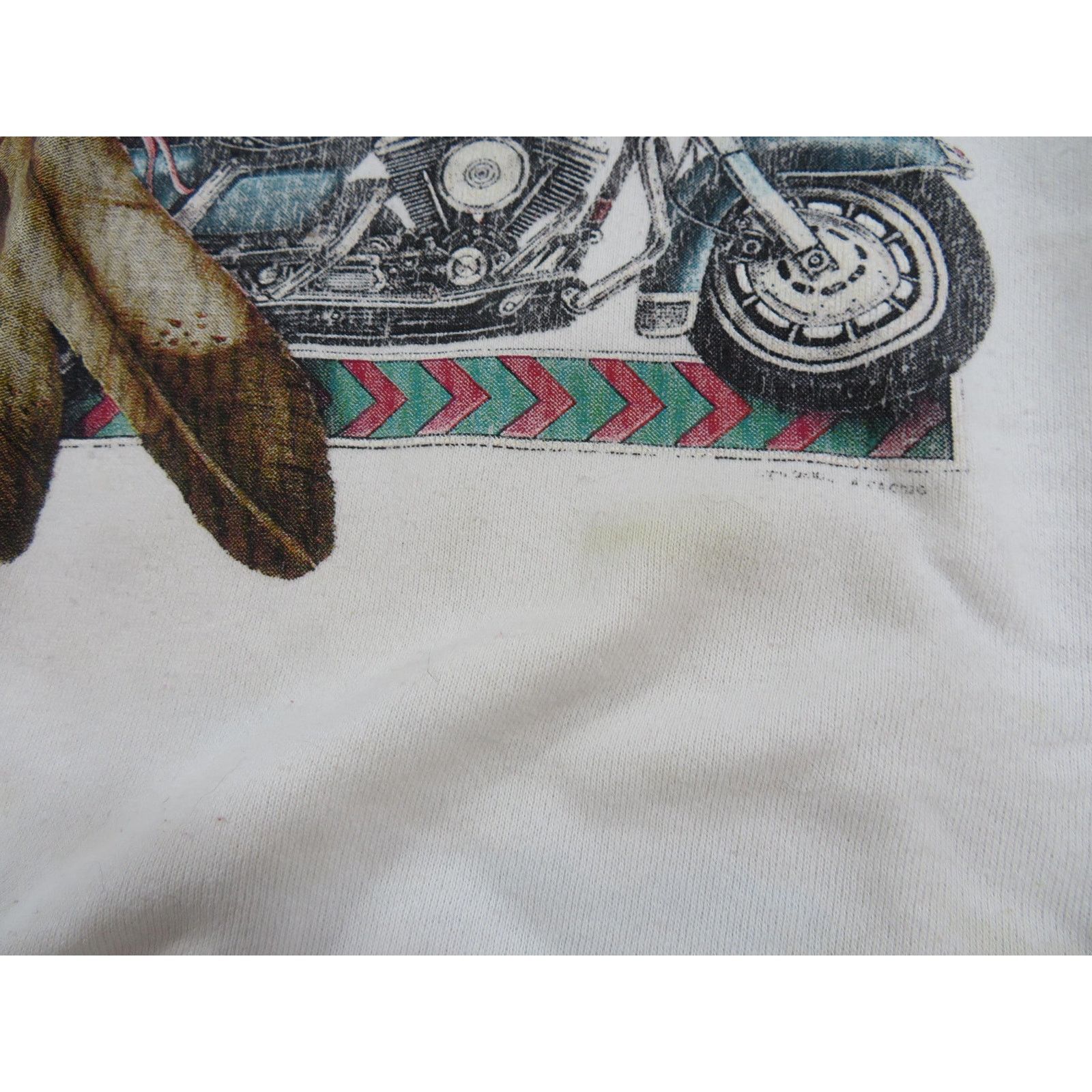 Other Untamed Spirit Motorcycle Sweatshirt, White Womens XL? 1990s Size XL / US 12-14 / IT 48-50 - 7 Thumbnail