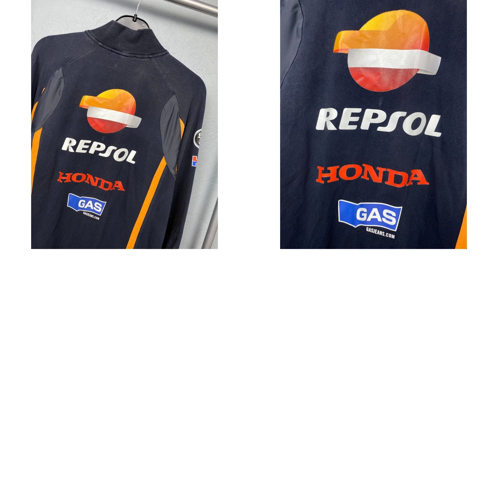 Honda Honda Racing Team Vintage 1/4 Zip Sweatshirt Mens XL Blue Size US XL / EU 56 / 4 - 9 Thumbnail
