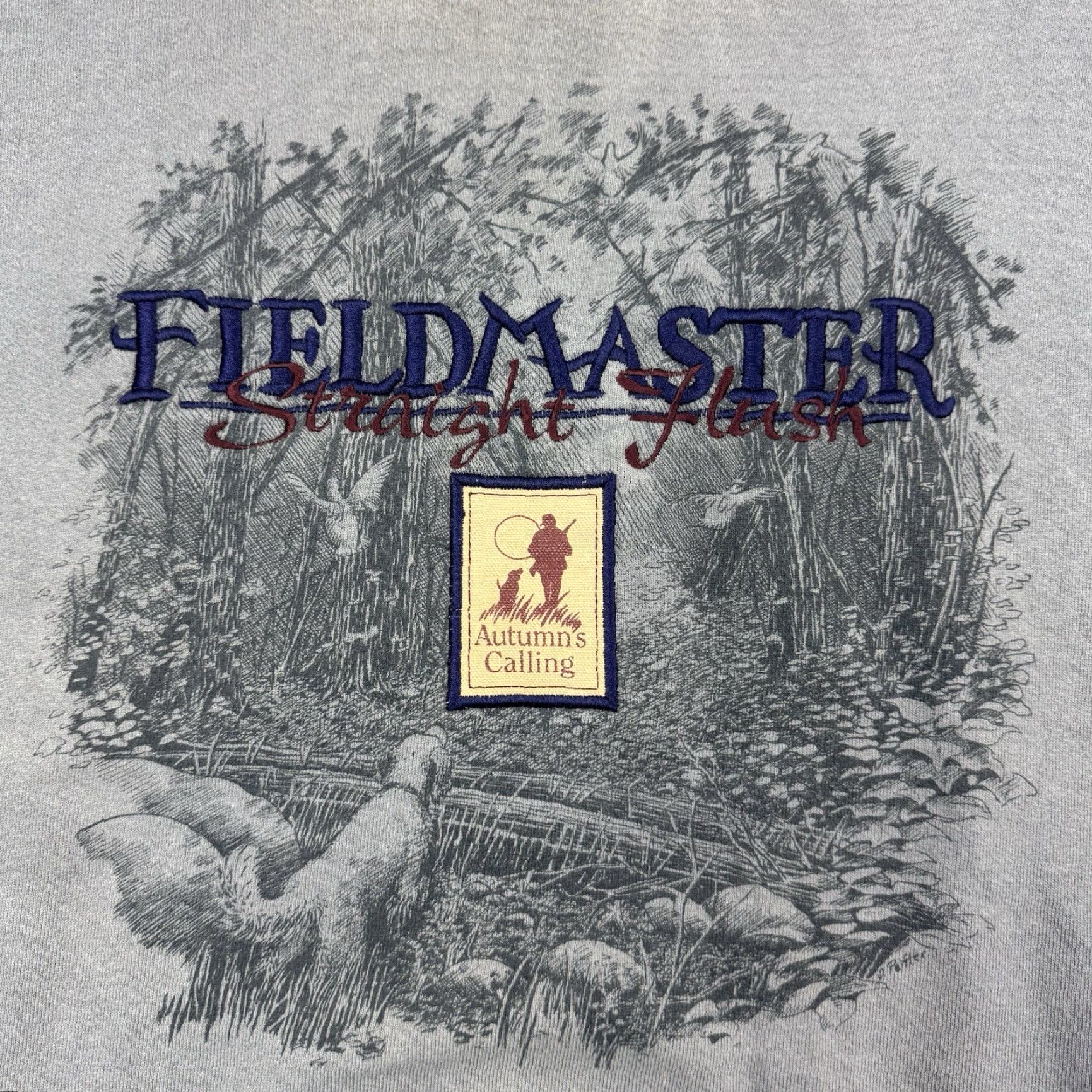 Vintage VINTAGE Fieldmaster Sweatshirt Adult Large Blue Nature 90s Mens Size US L / EU 52-54 / 3 - 2 Thumbnail