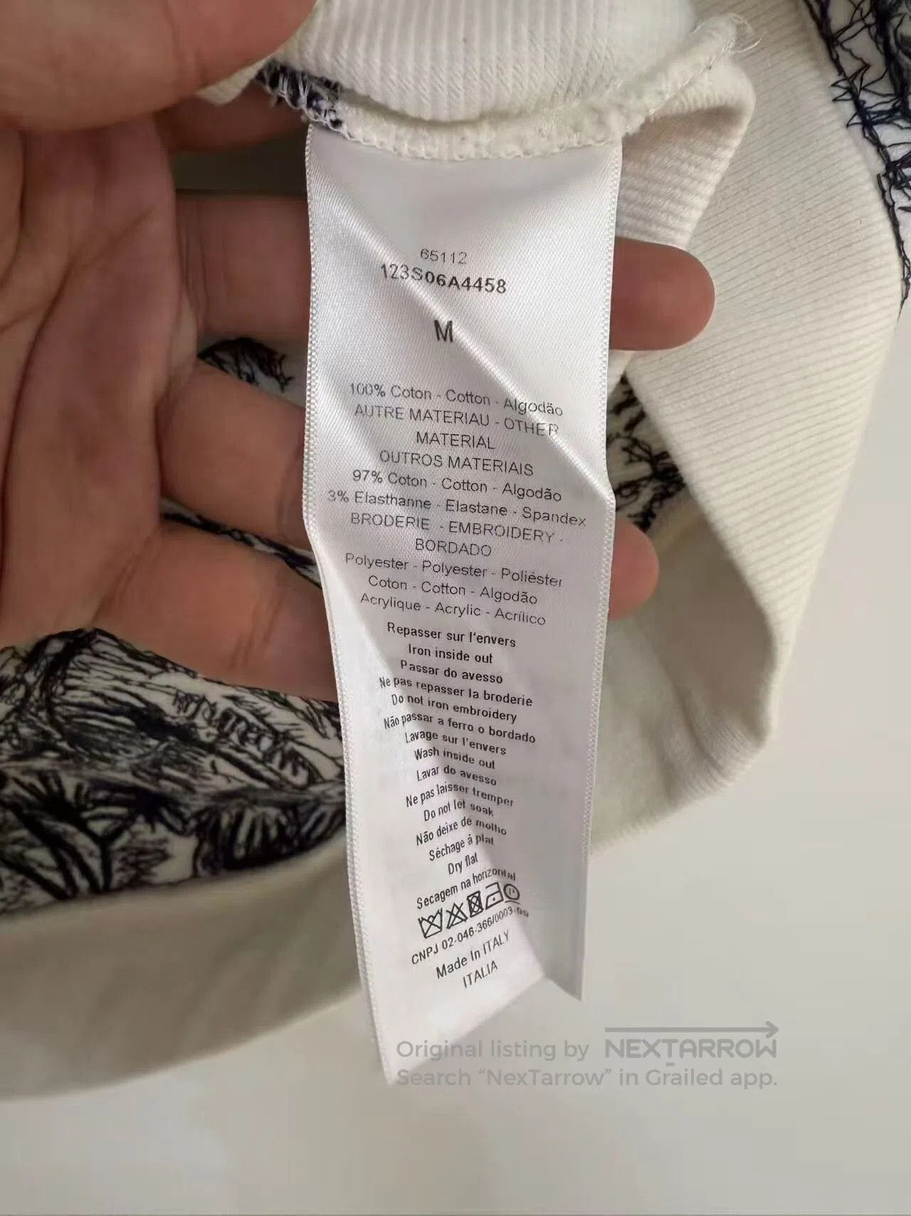 Dior Dior White Jungle Print Logo Short Sleeve Hoodie. Size US M / EU 48-50 / 2 - 4 Thumbnail