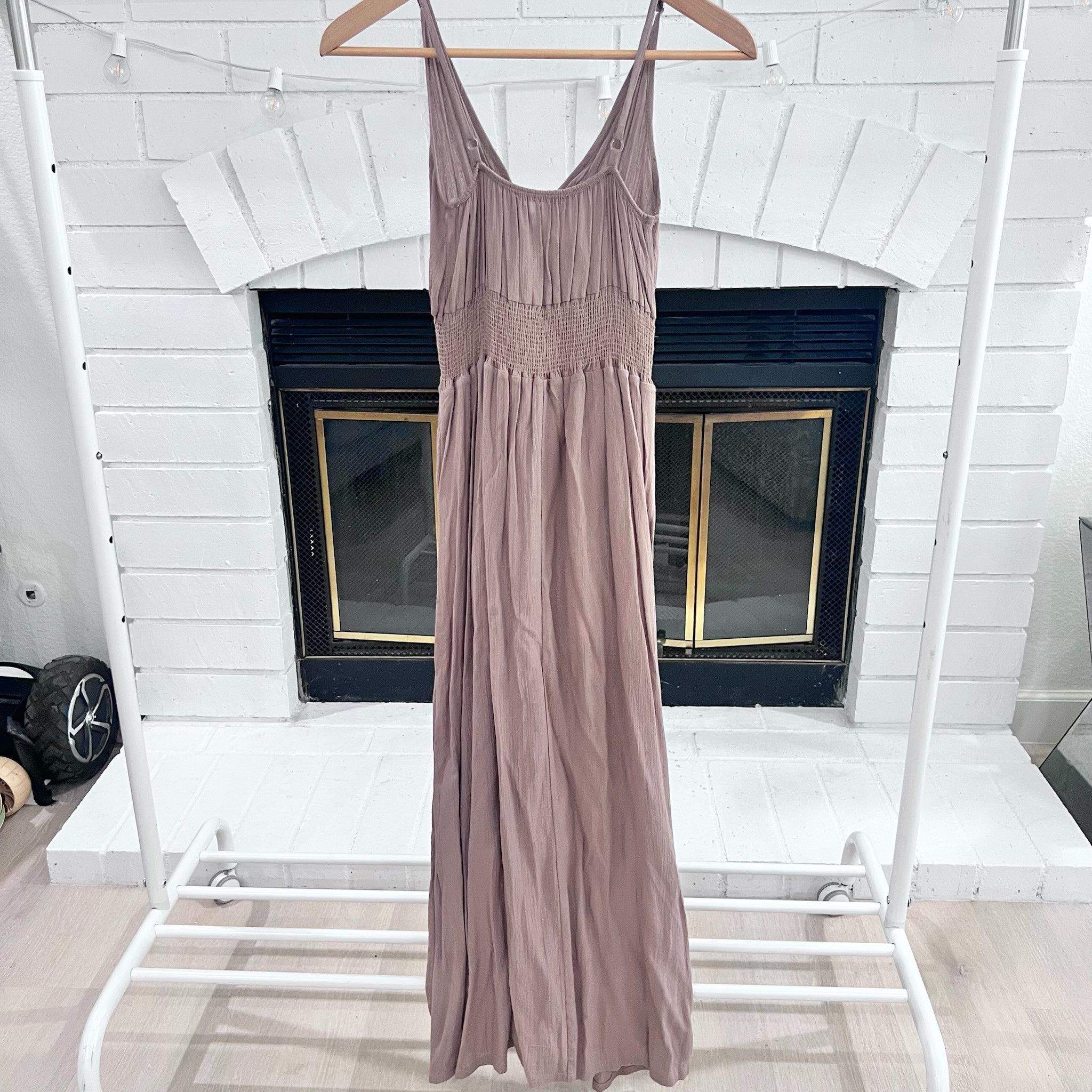 Other West Kei Sleeveless Nude Taupe Gauze Maxi Dress - XS Size XS / US 0-2 / IT 36-38 - 4 Thumbnail