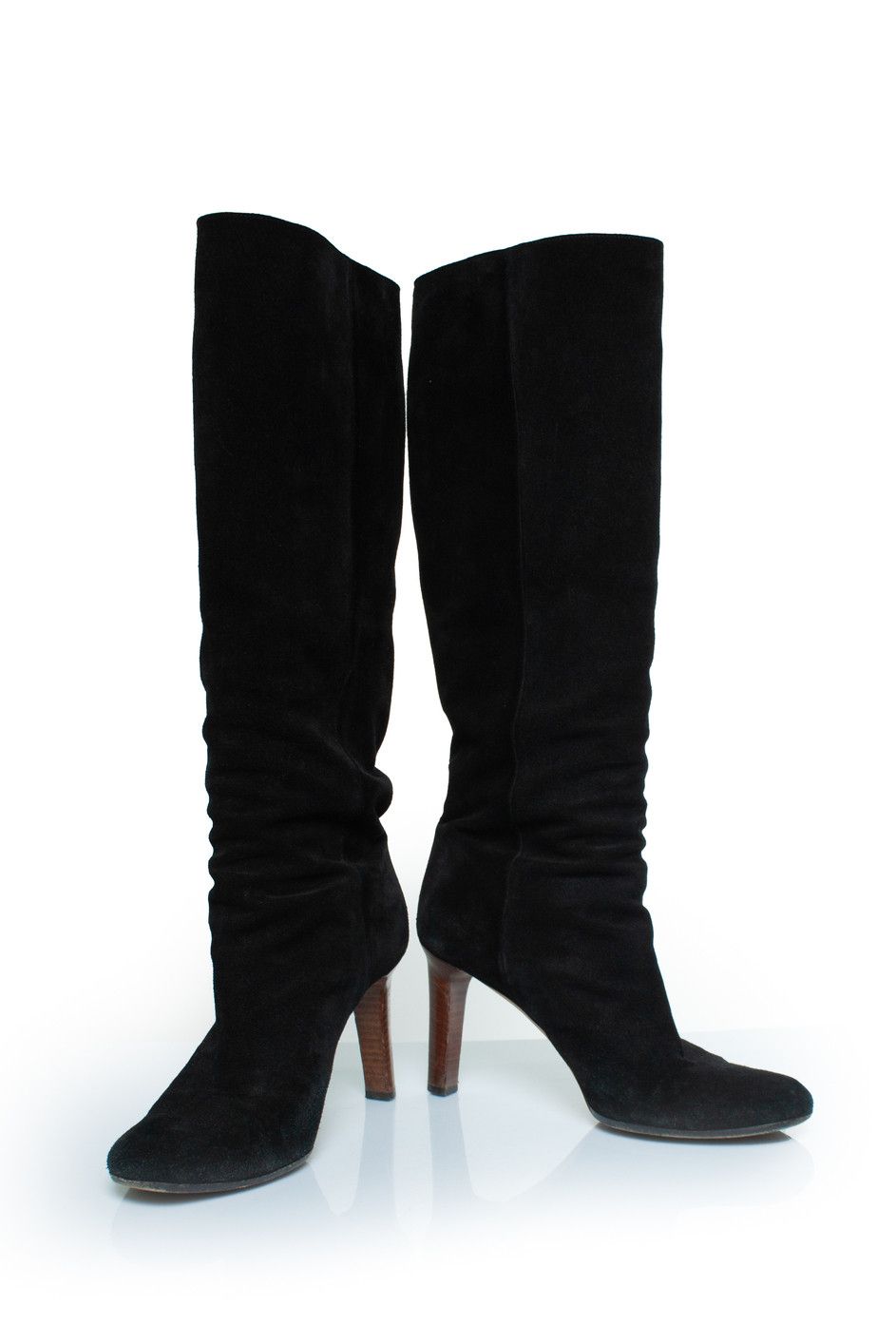 Gucci Gucci, Black suede knee boots with GG logo Size US 10 / IT 40 - 6 Thumbnail