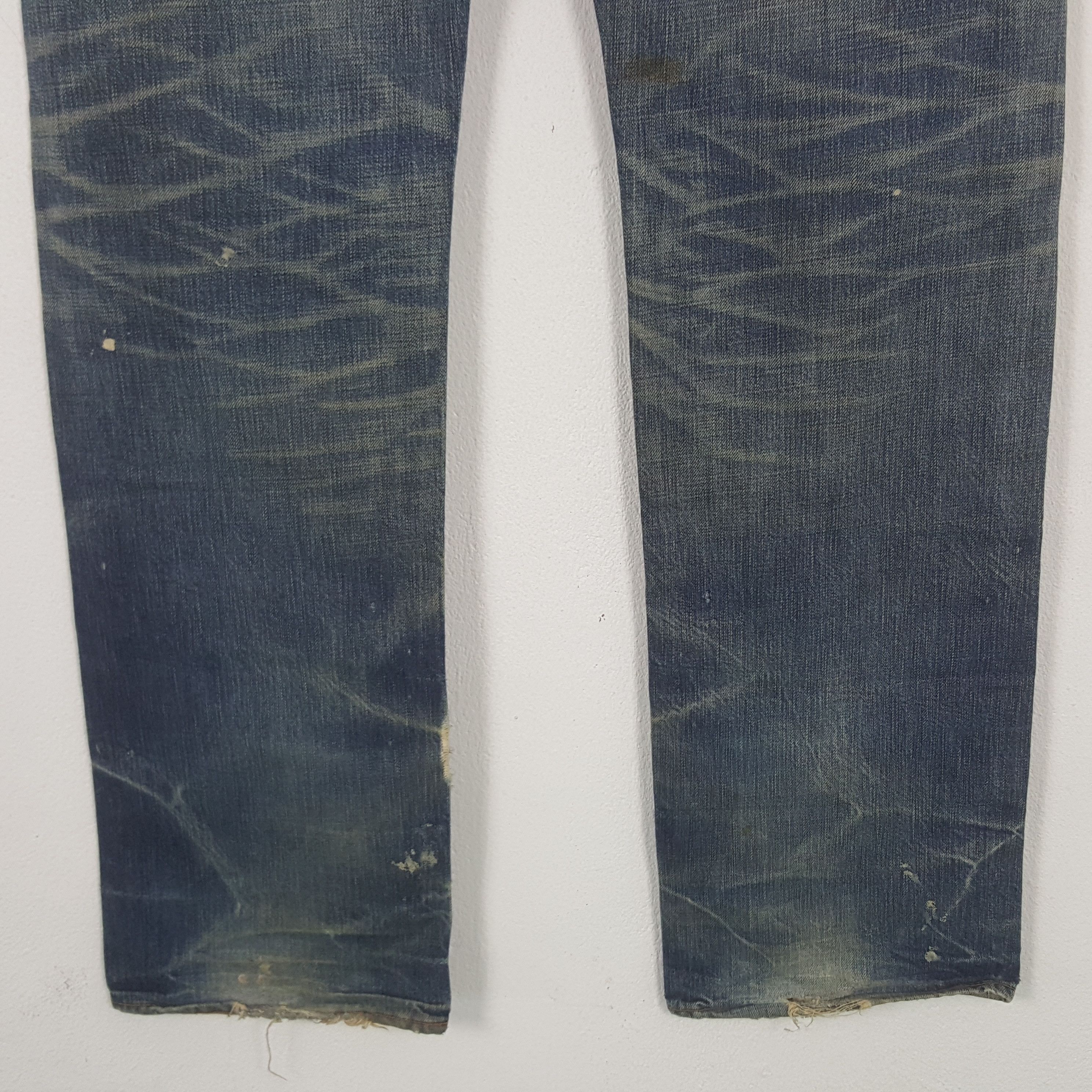Prps Vintage Prps Japanese Designer Distressed Denim Jeans RR9 Size US 35 - 6 Thumbnail