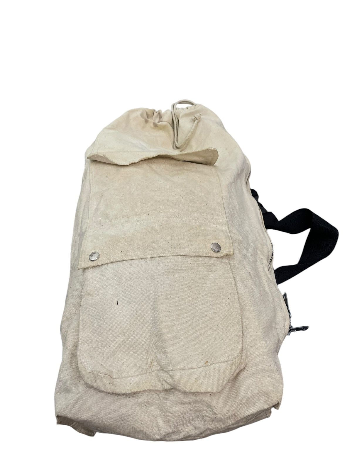Japanese Brand Army Bag Style Gomme H Ex Yohji Cotton Canvas 1🟩0 Size ONE SIZE - 3 Thumbnail
