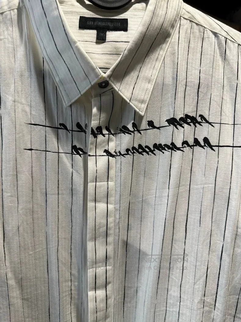Ann Demeulemeester Ann Demeulemeester Striped Short-Sleeve Shirt. Size US M / EU 48-50 / 2 - 2 Thumbnail