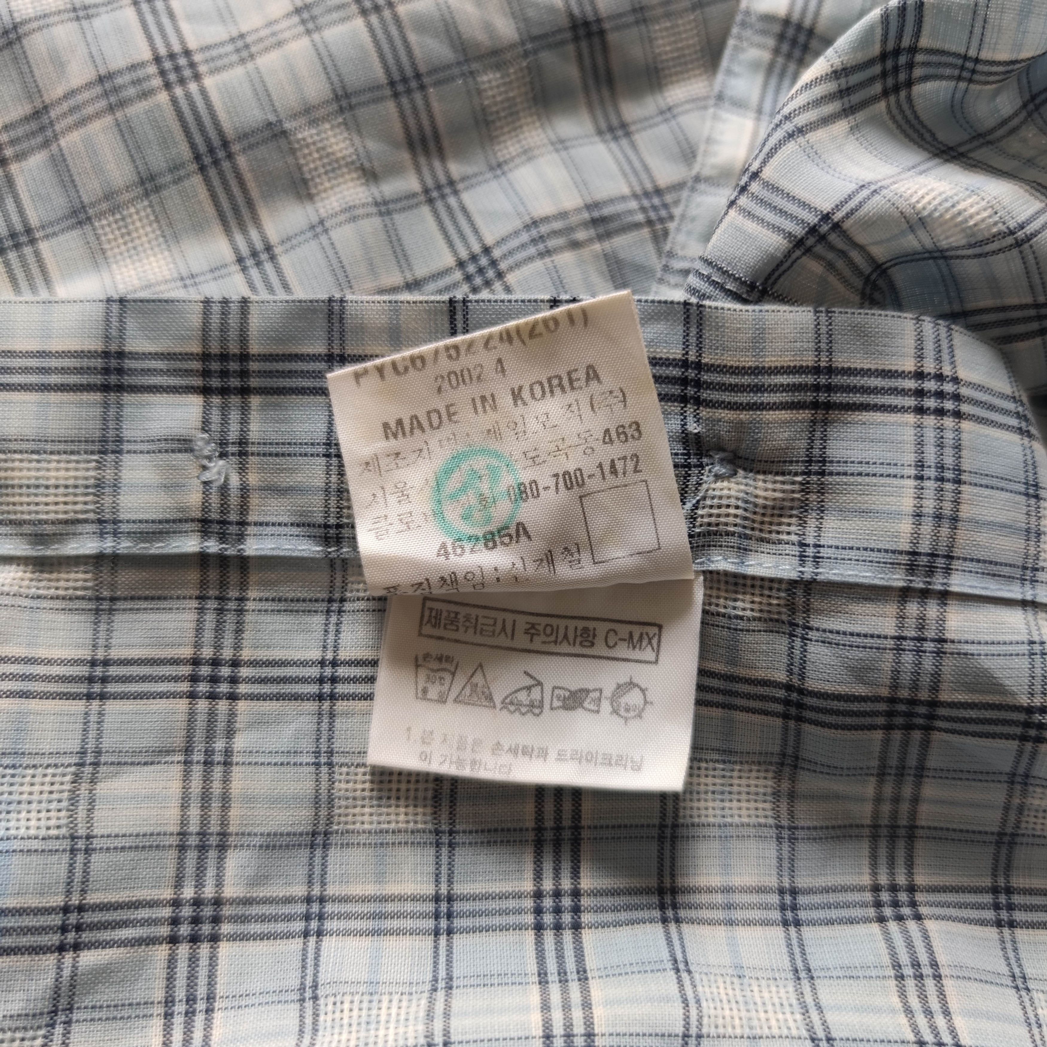 Yves Saint Laurent Vintage YSL Checkered Polyester Shirts Size US L / EU 52-54 / 3 - 6 Thumbnail
