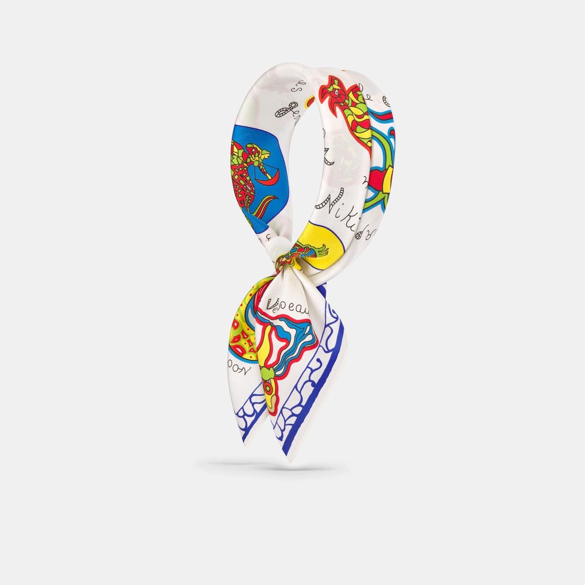 Dior o1bcso1str0226 Size:OS/Zodiac 70 Square Scarf in Multicolor Size ONE SIZE - 1 Thumbnail