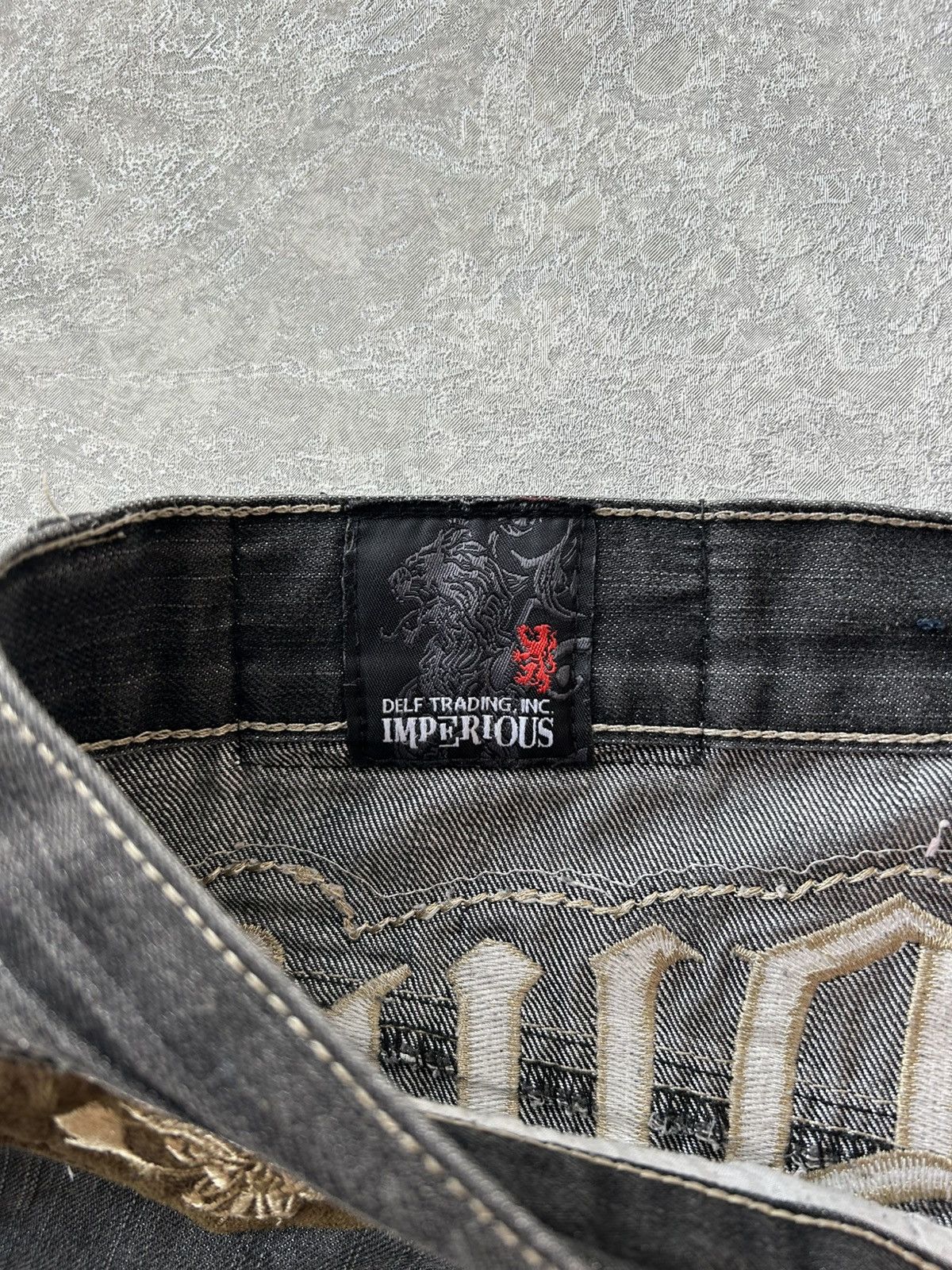 Imperious Y2K Vintage Imperious Embroidered Baggy Jorts JNCO Style Size US 42 / EU 58 - 9 Thumbnail