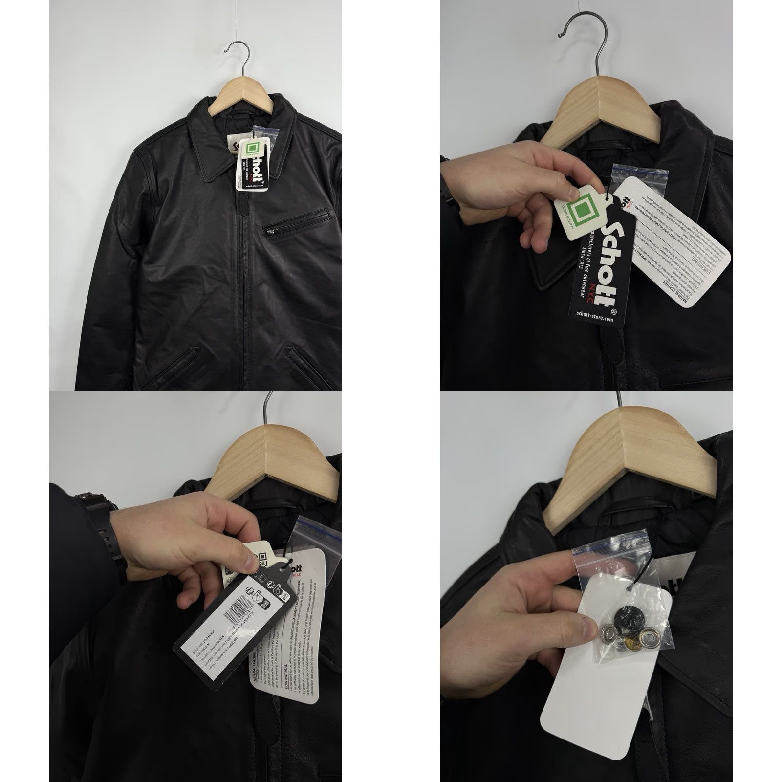 Schott VINTAGE Schott NYC Leather Jacket Motorcycle Rare Retro Y2K Size M Black Mens Jacket Size US M / EU 48-50 / 2 - 8 Thumbnail