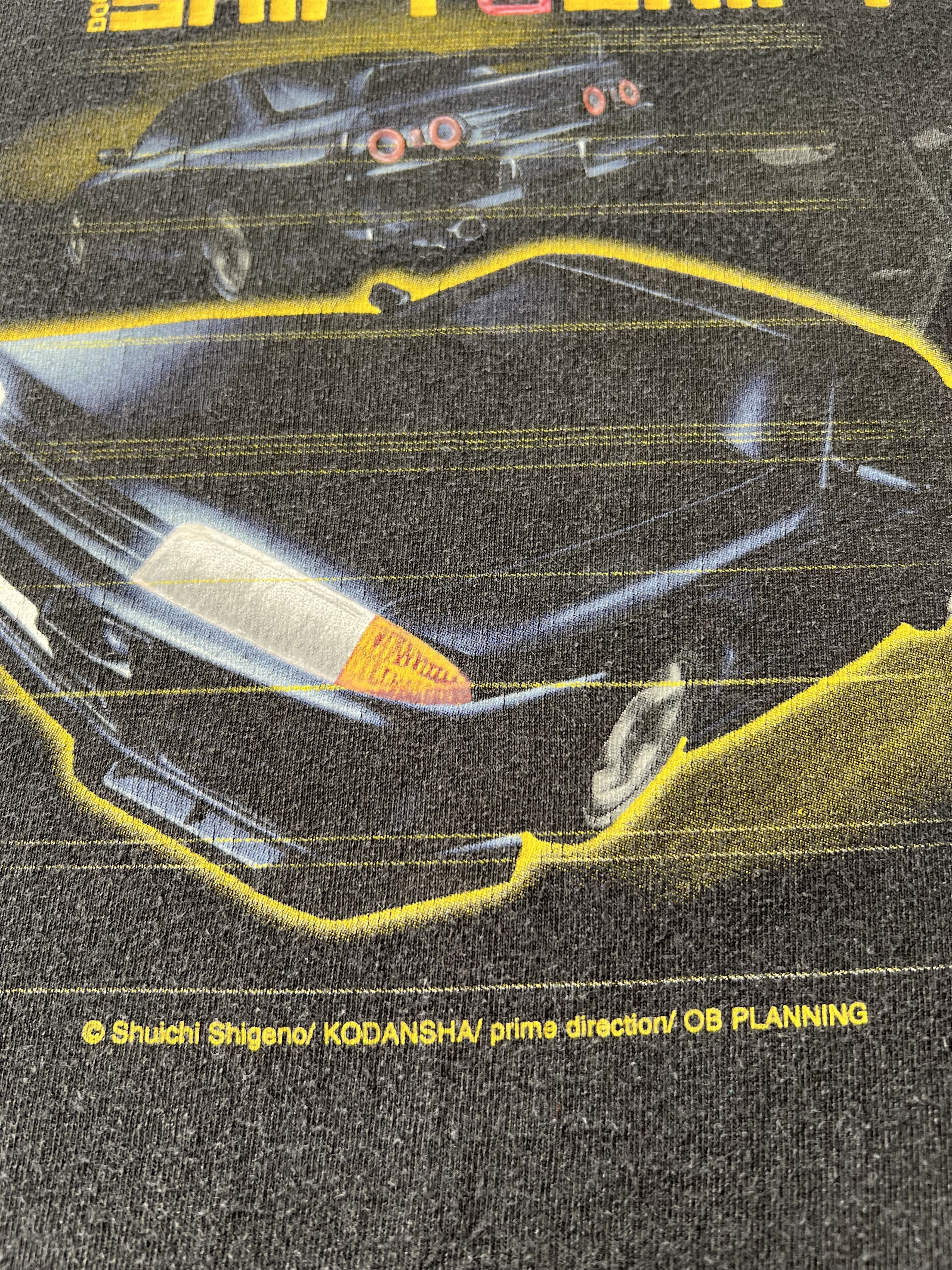 Anime Vintage 90s Initial D Nissan Skyline GT-R Anime T-shirt Size US XL / EU 56 / 4 - 7 Thumbnail