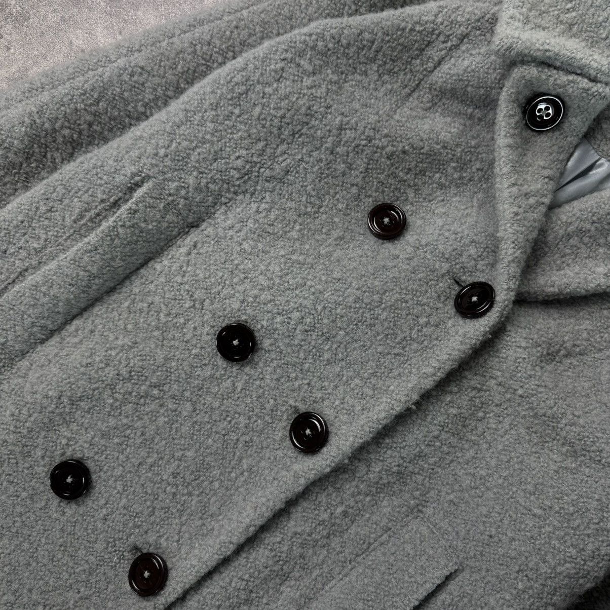 Ganni Ganni Grey Wool Teddy Coat / Luxury Winter Vintage Size M / US 6-8 / IT 42-44 - 3 Thumbnail