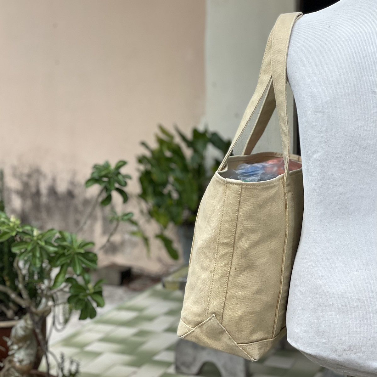 Designer × Ralph Lauren Ralph Lauren Khaki Canvas Tote Size ONE SIZE - 2 Thumbnail