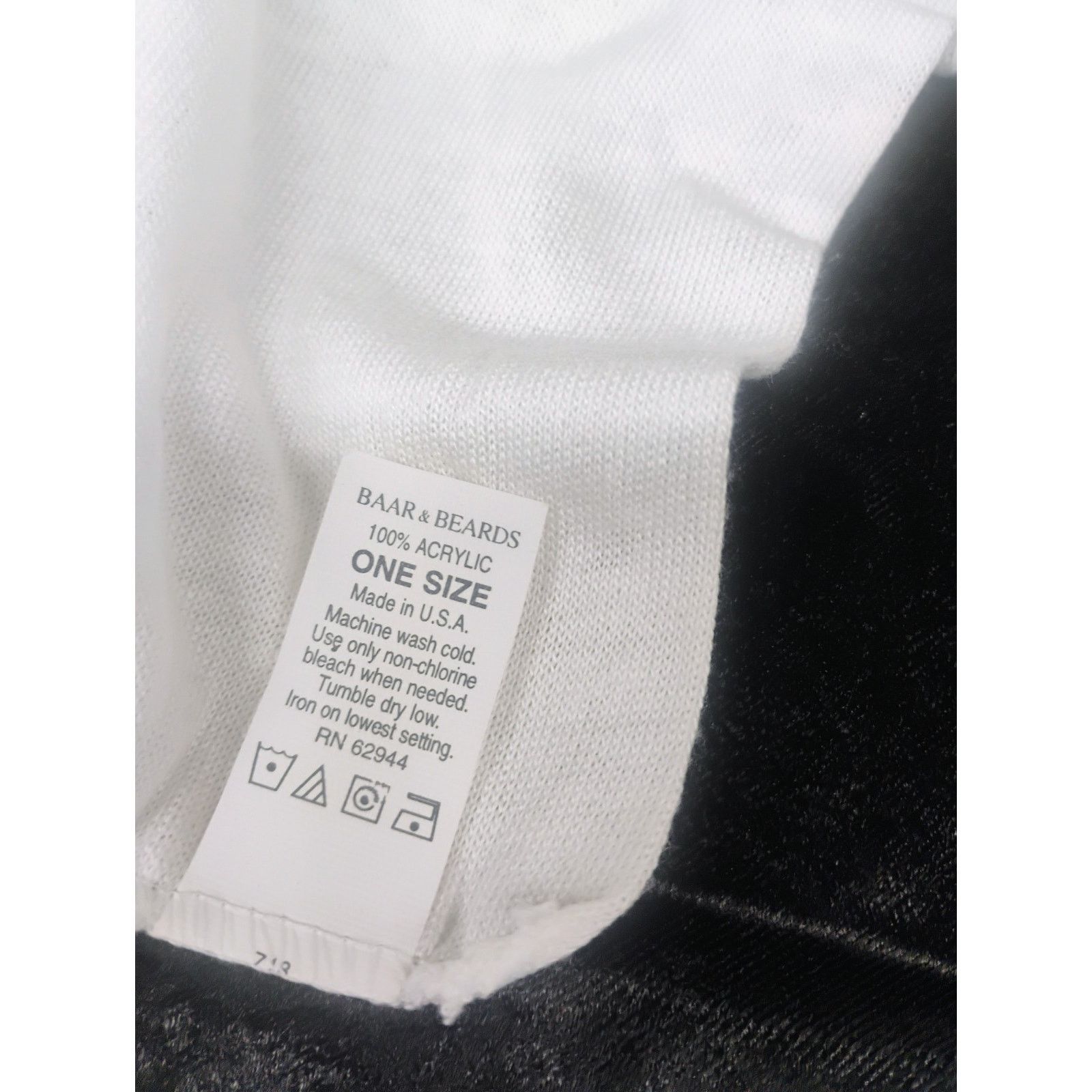 Other NWT Vintage Baar & Beards White Knit Mock Turtleneck Dickey Size ONE SIZE - 5 Thumbnail