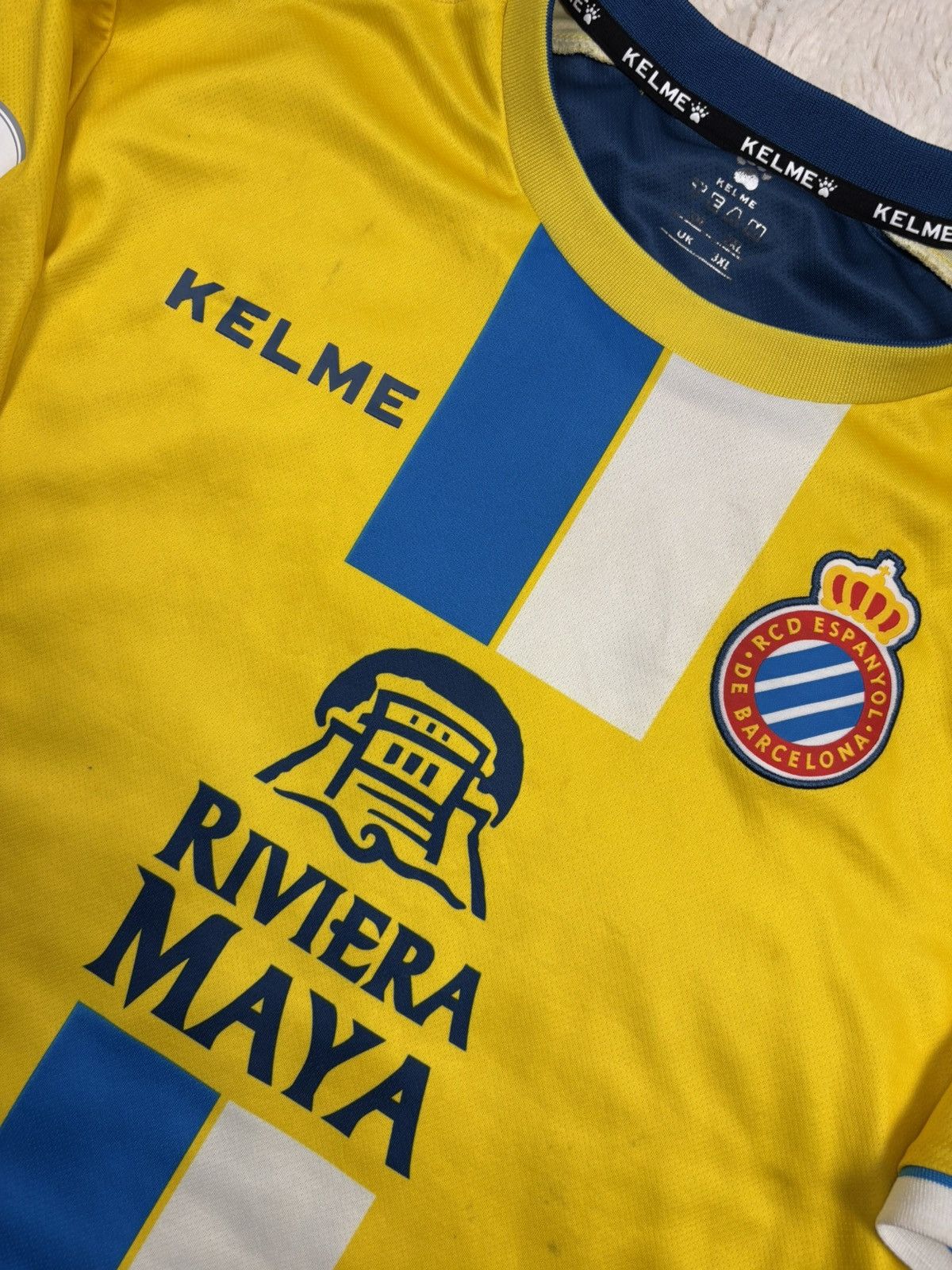Other Kelme RCD Espanyol 18/19 Third Kit Soccer Jersey Rare Shirt Size US XL / EU 56 / 4 - 3 Thumbnail