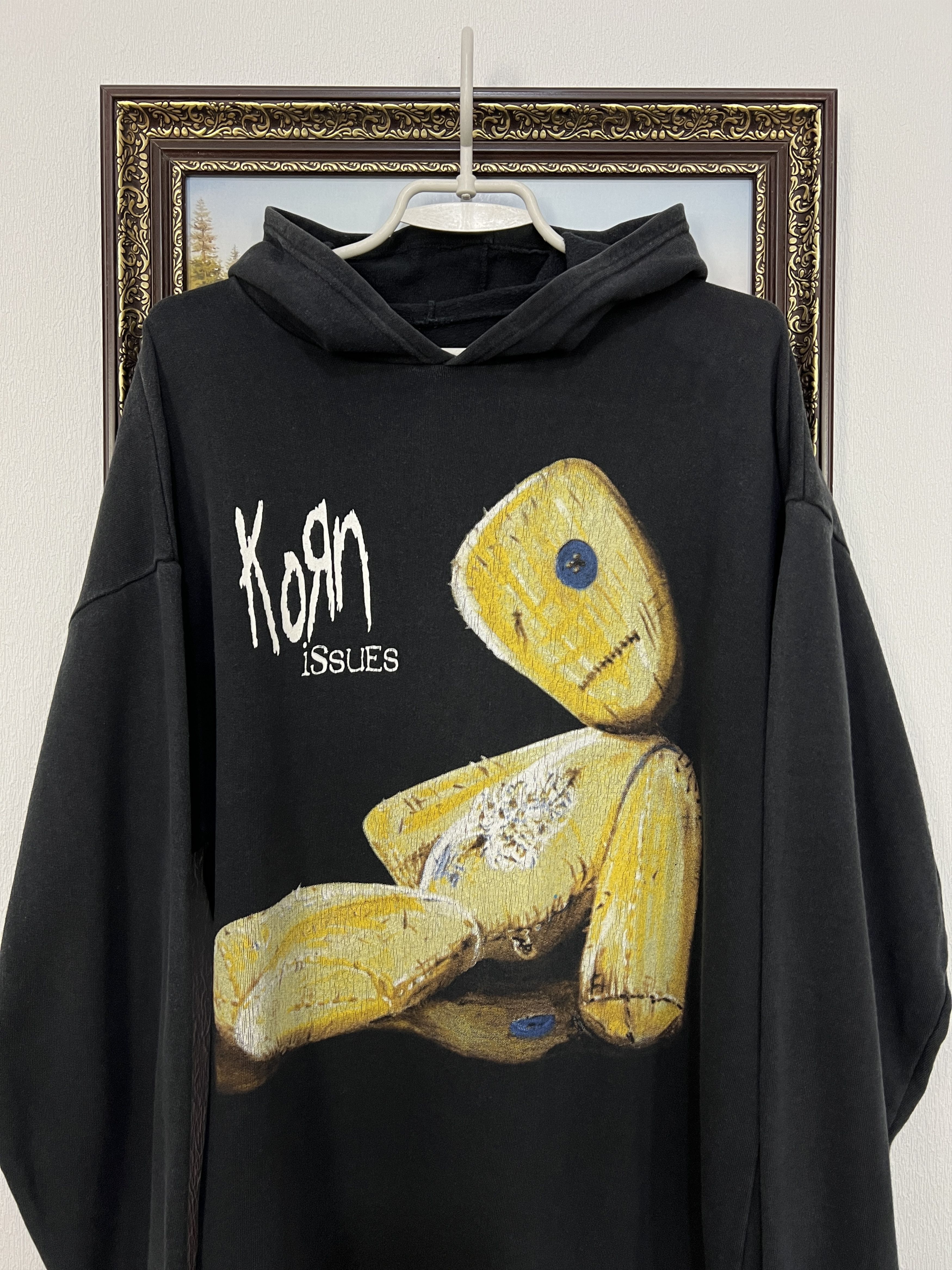 Vintage Vintage Korn Issues Band Hoodie Rare Black Over Print Band Size US L / EU 52-54 / 3 - 2 Thumbnail