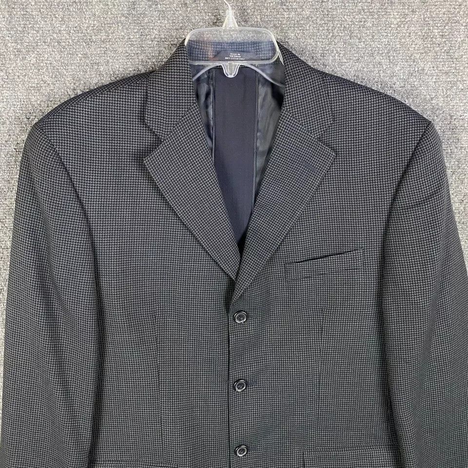 Haggar Haggar Blazer Men's 40R Jacket Polyester Wool 3 Buttons Size 40R - 2 Thumbnail