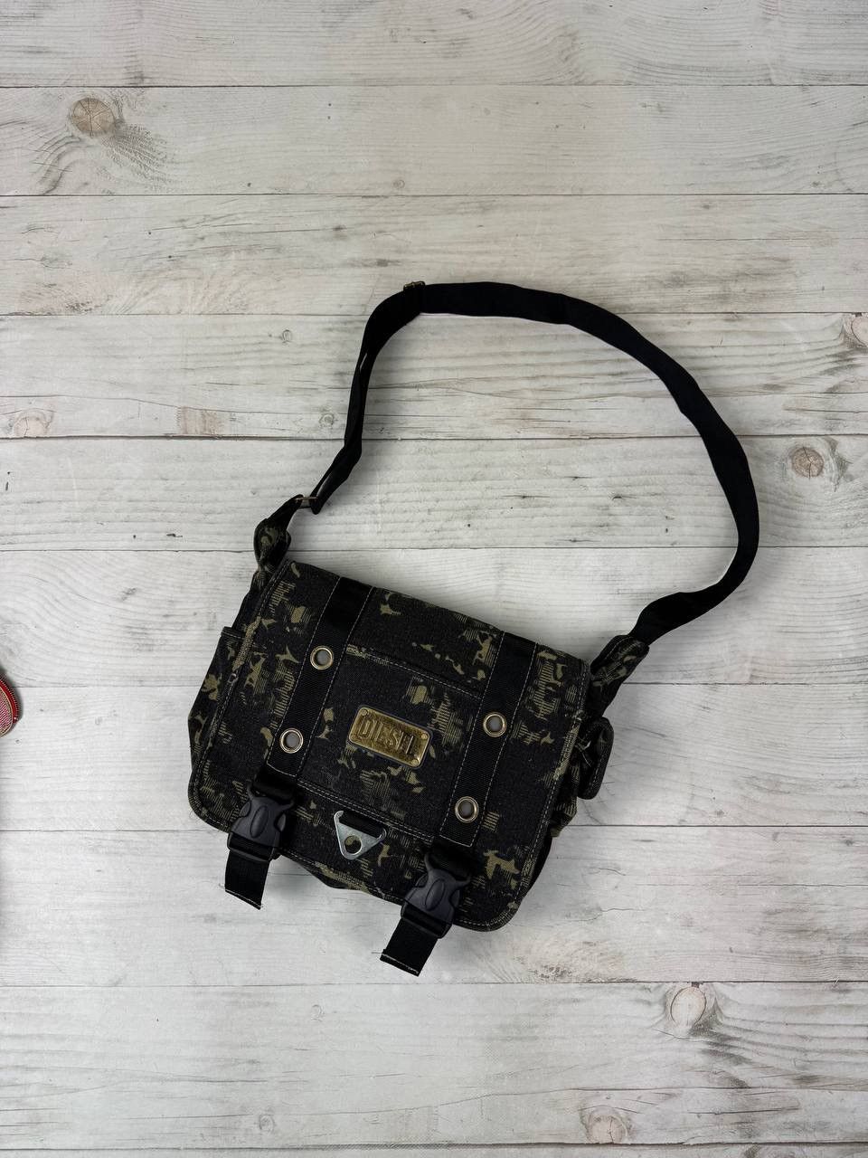 Diesel × Streetwear × Vintage Vintage Diesel Shoulder Bag Grey  