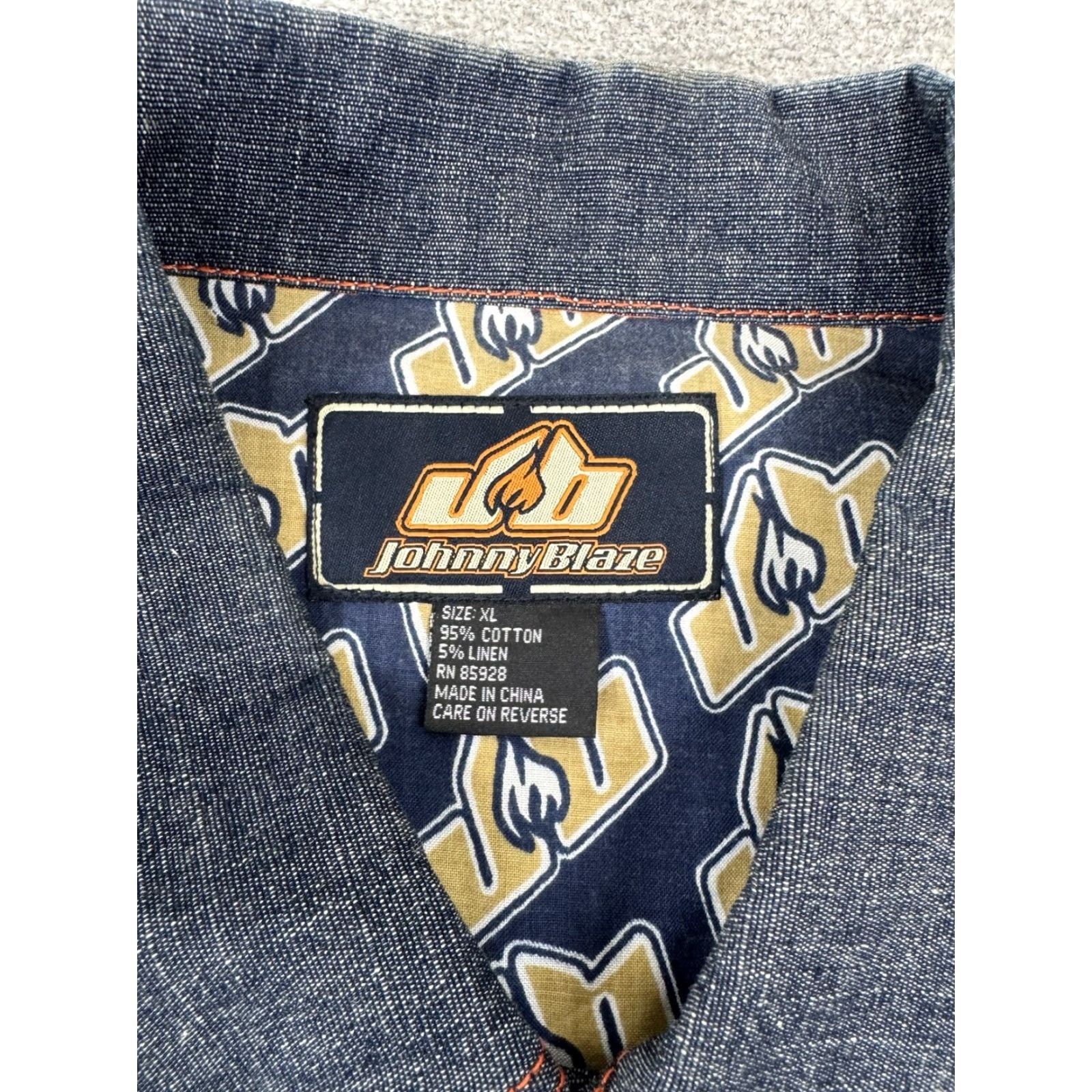 Phat Farm VINTAGE Y2K J COOL DENIM JACKET XL BLUE Mens Denim Jacket 90s Style Phat Farm Ecko Johnny Blaze Size US XL / EU 56 / 4 - 6 Thumbnail
