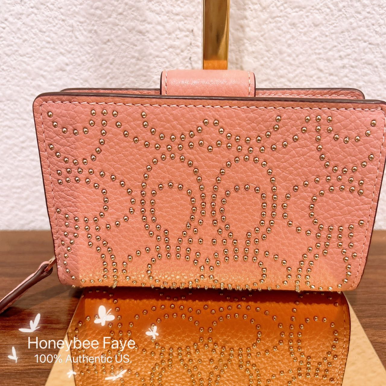 Coach Medium Corner Zip Wallet With Signature Rivets CX404 Size ONE SIZE - 3 Thumbnail