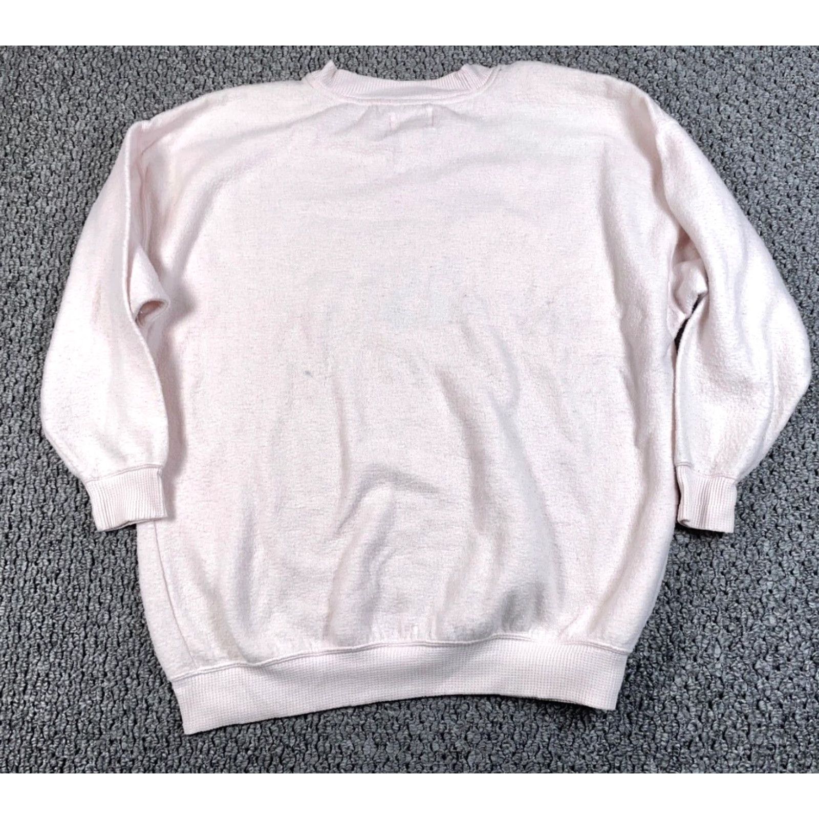 Express VTG Express Oversized Paris Fleece Sweatshirt Women's Medium XL Pink Embroidered Size M / US 6-8 / IT 42-44 - 2 Thumbnail