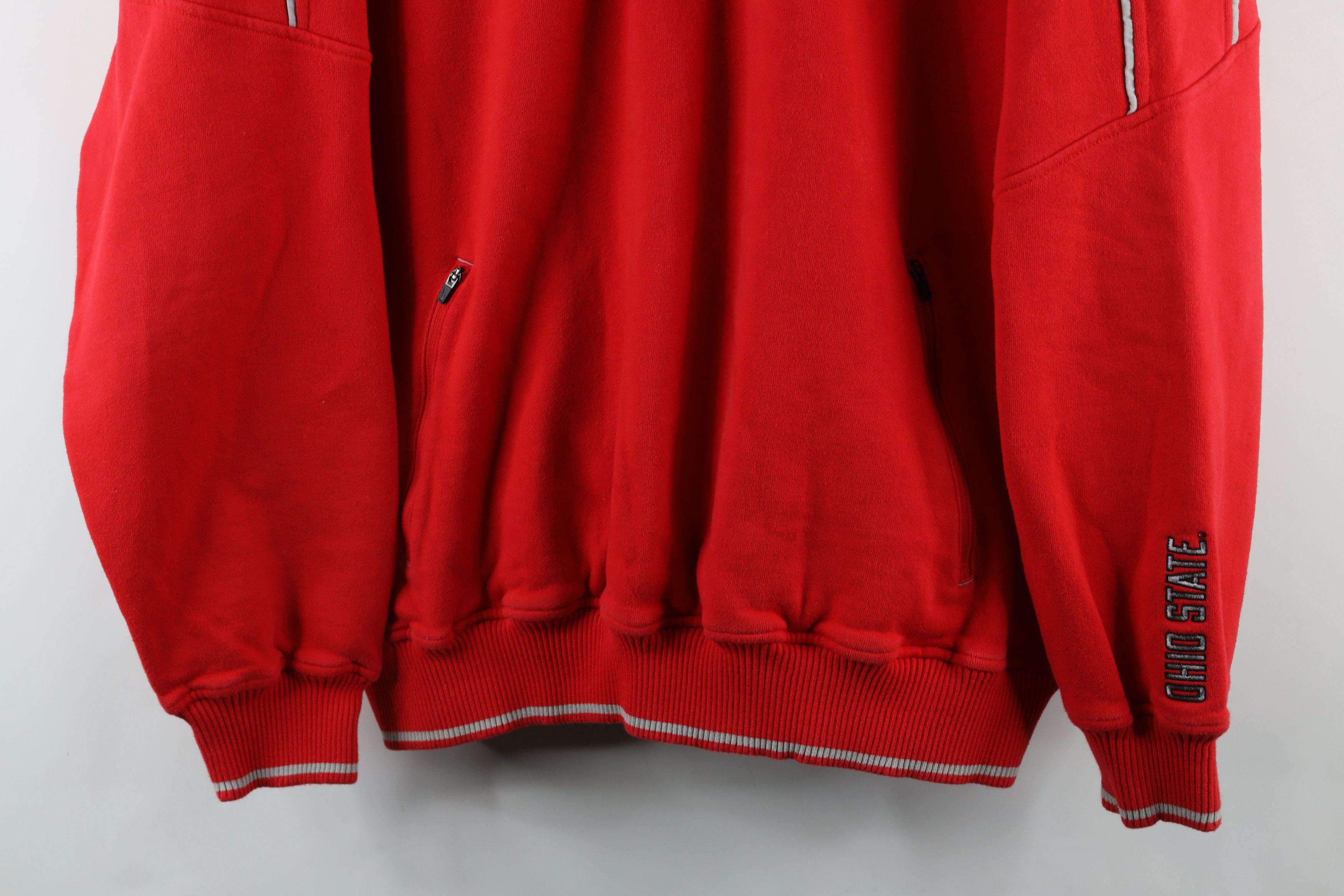 Nike × Vintage Vintage Nike Swoosh Ohio State University Sweatshirt Red Size US XL / EU 56 / 4 - 3 Thumbnail