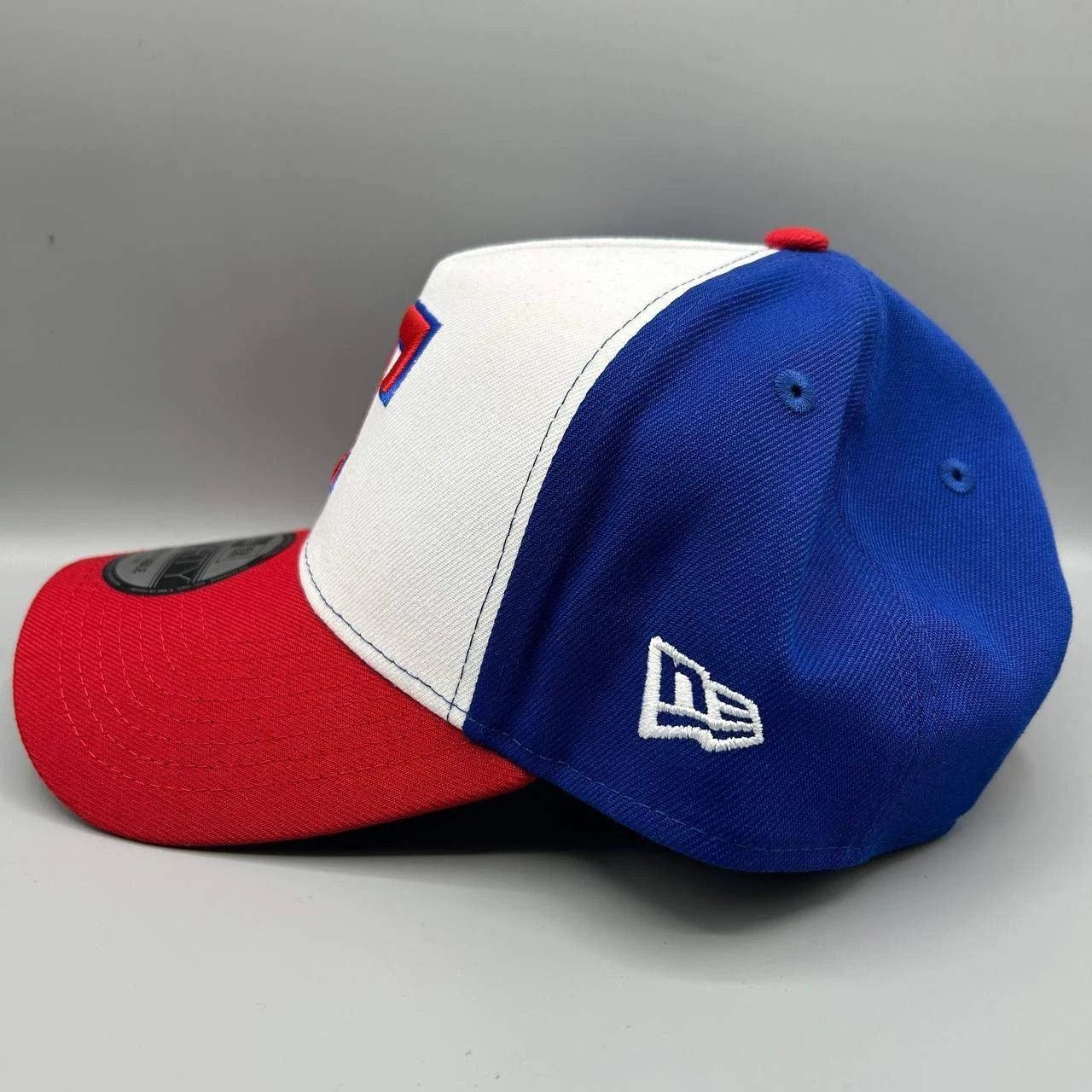 New Era Texas Rangers Hat Men White Red Snap Back Cap New A-Frame Size ONE SIZE - 4 Thumbnail