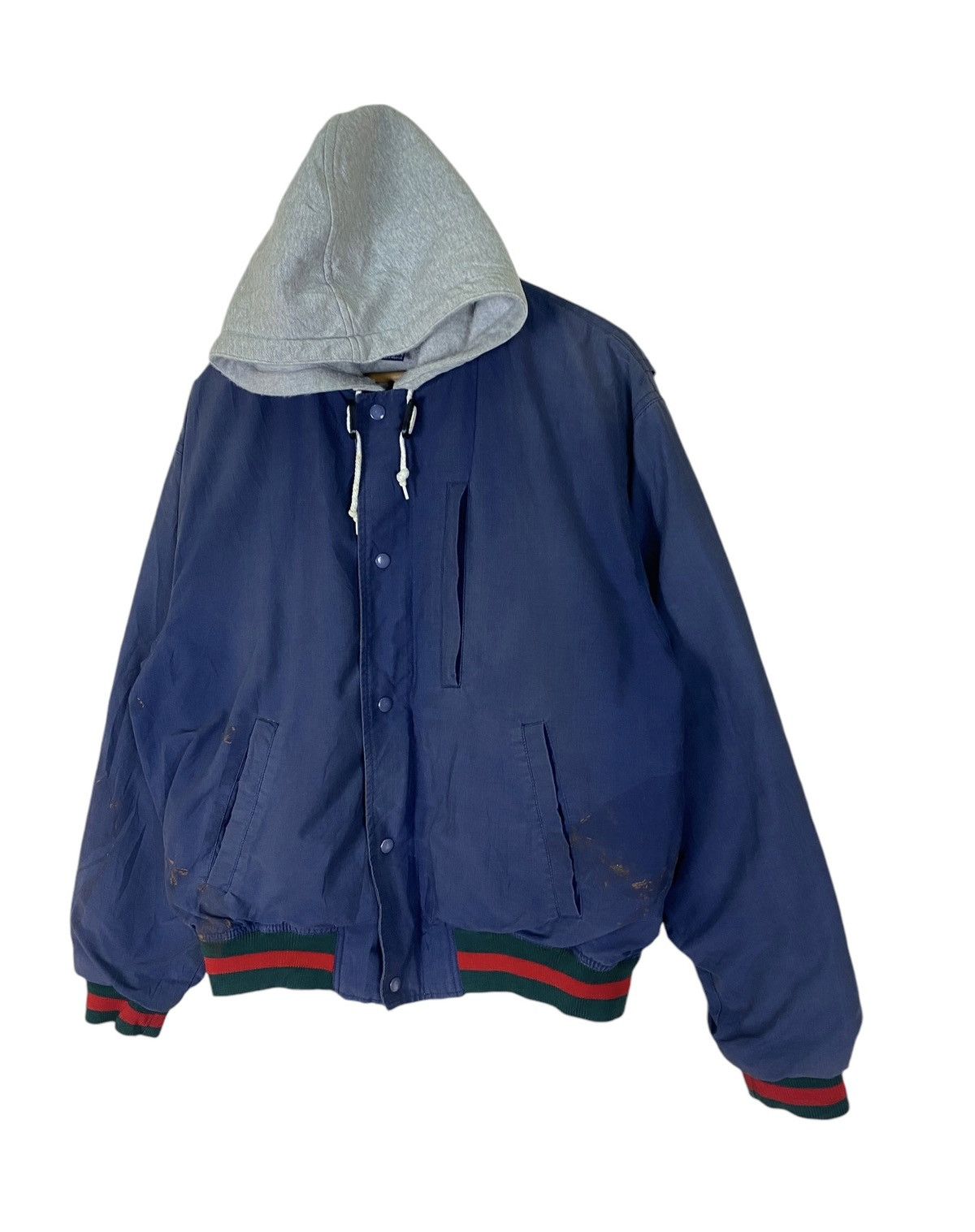 Polo Ralph Lauren × Vintage Vintage 1991 Polo Ralph Lauren Button Up Bomber Hoodie Size US L / EU 52-54 / 3 - 2 Thumbnail