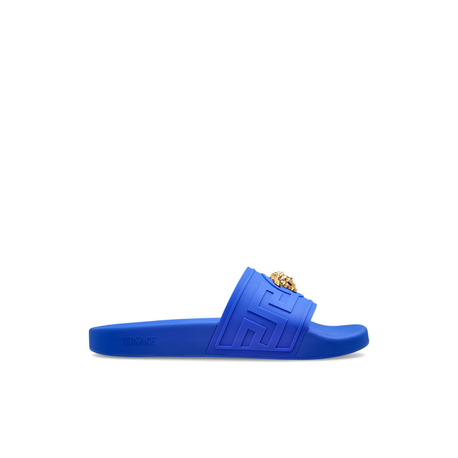 Versace VERSACE La Medusa Blue Rubber Slides New & Authentic (Men's Size US 13 / EU 46 - 1 Thumbnail