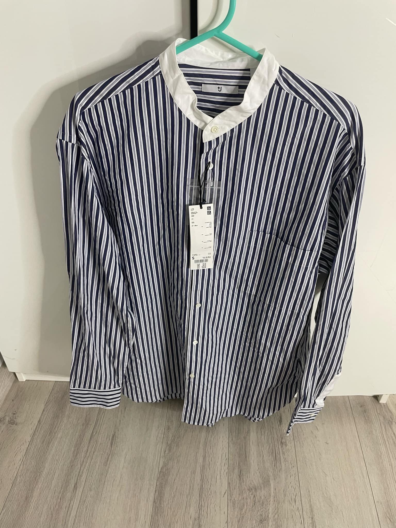 Jil Sander × Uniqlo Jil Sander striped shirt oversized baggy blue white Size US S / EU 44-46 / 1 - 1 Thumbnail