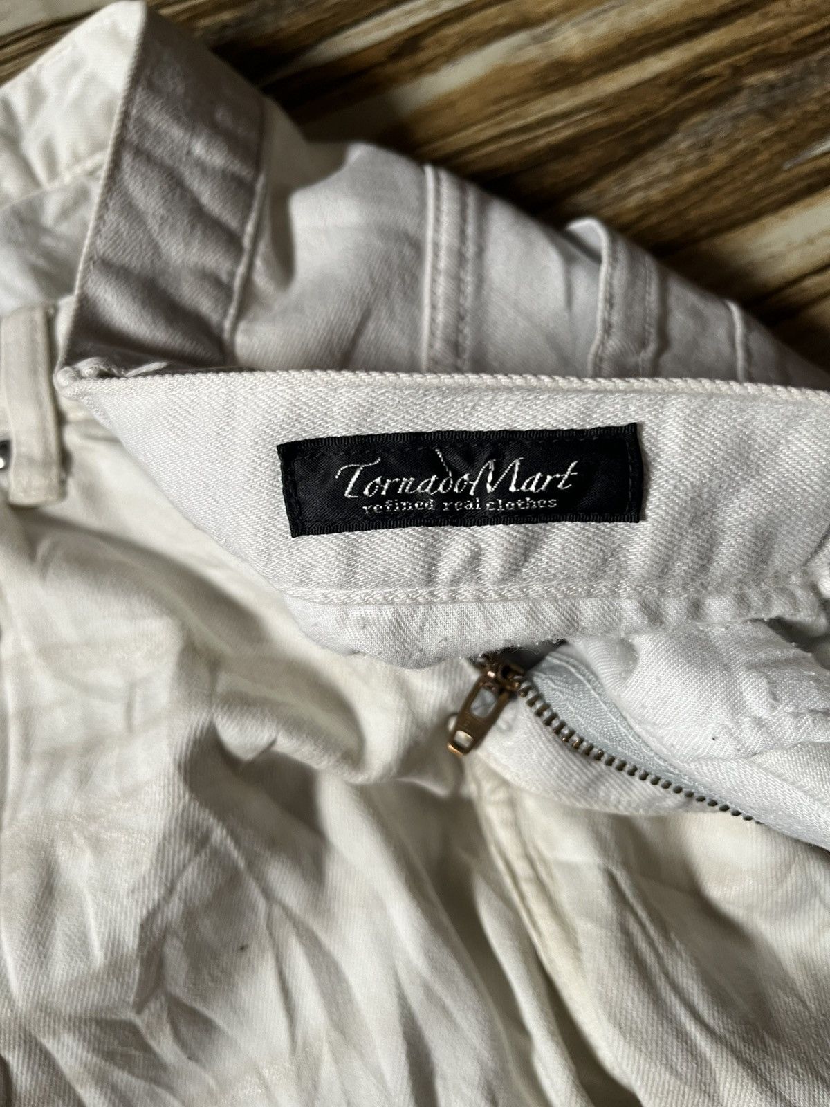 Japanese Brand Y2K Luster Clawmark White Jeans Dior Inspired Size US 34 / EU 50 - 11 Thumbnail
