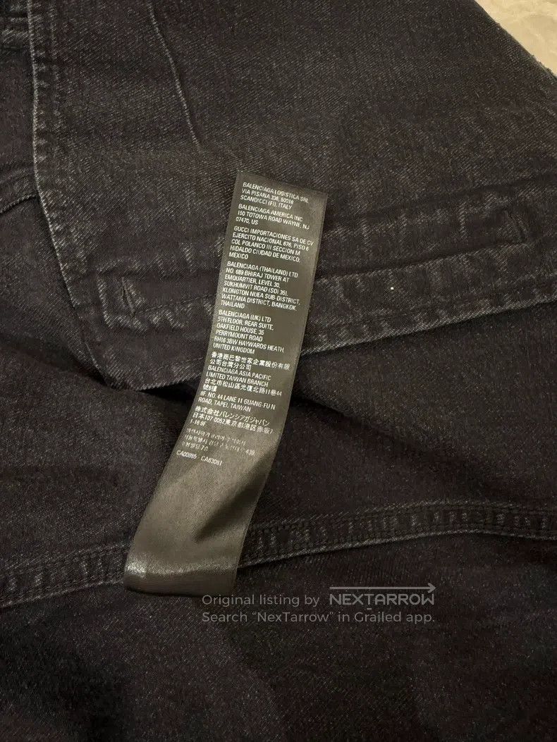 Balenciaga Balenciaga Washed Distressed Black Grey Double Layered Fra Size US S / EU 44-46 / 1 - 5 Thumbnail