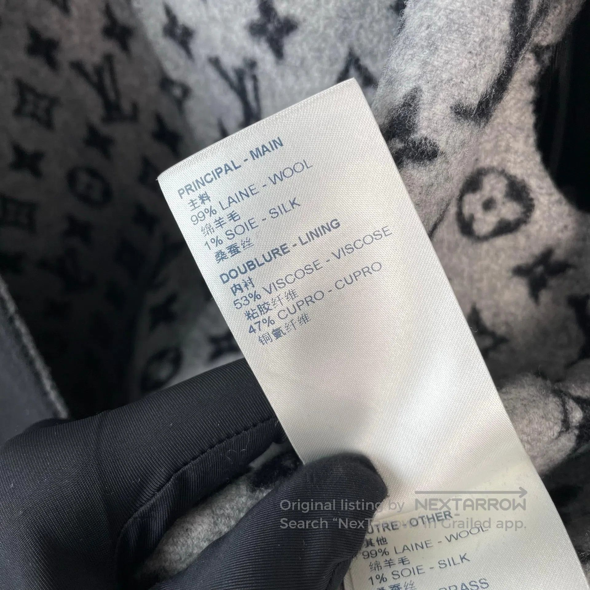 Louis Vuitton Louis Vuitton Black inner full-printed old flower mid-leng Size XS / US 0-2 / IT 36-38 - 9 Thumbnail