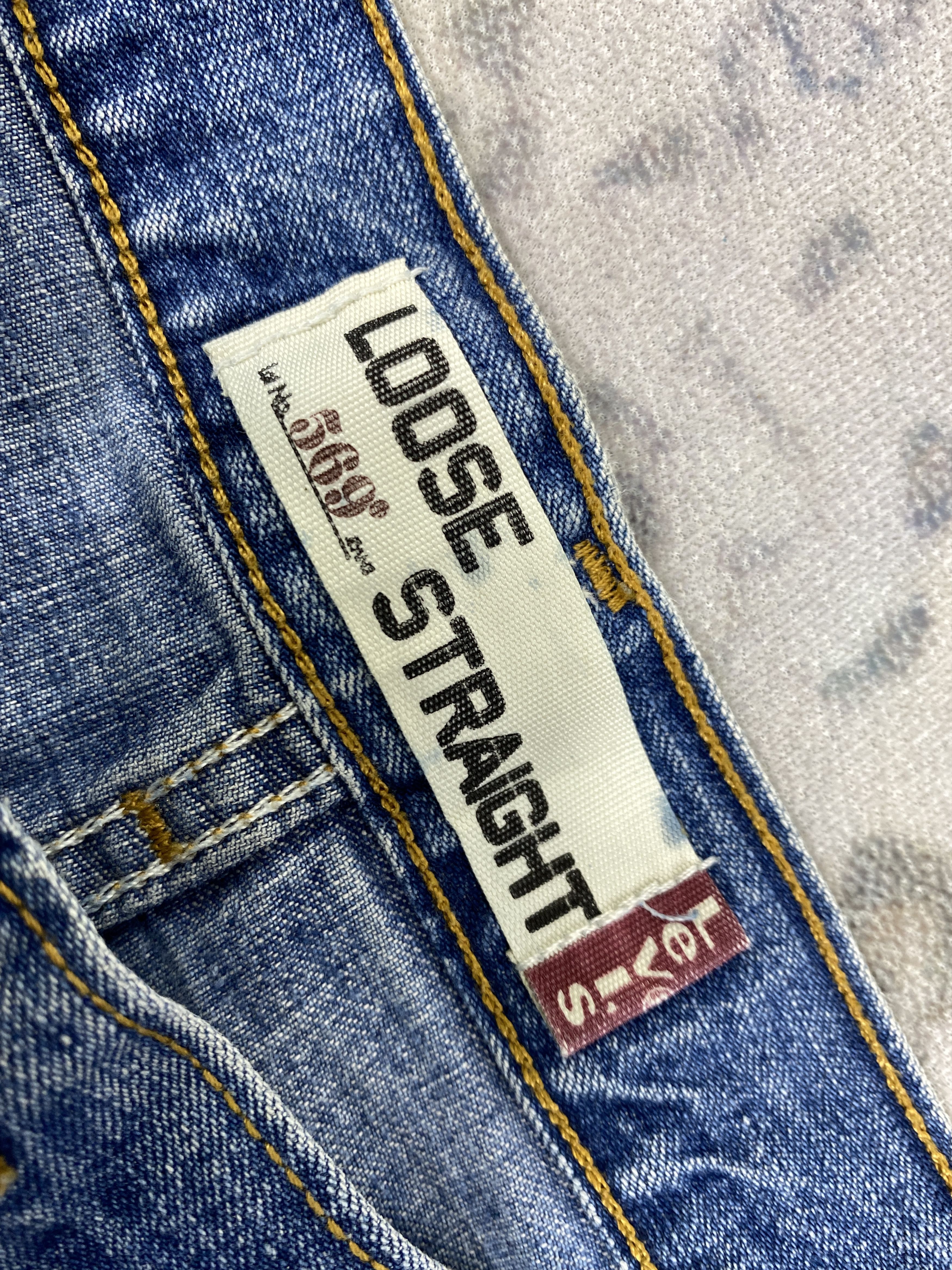 Levi's Blue Vintage Levi's 569 Jeans 38x32 Denim -JN1434 Size US 38 / EU 54 - 8 Thumbnail