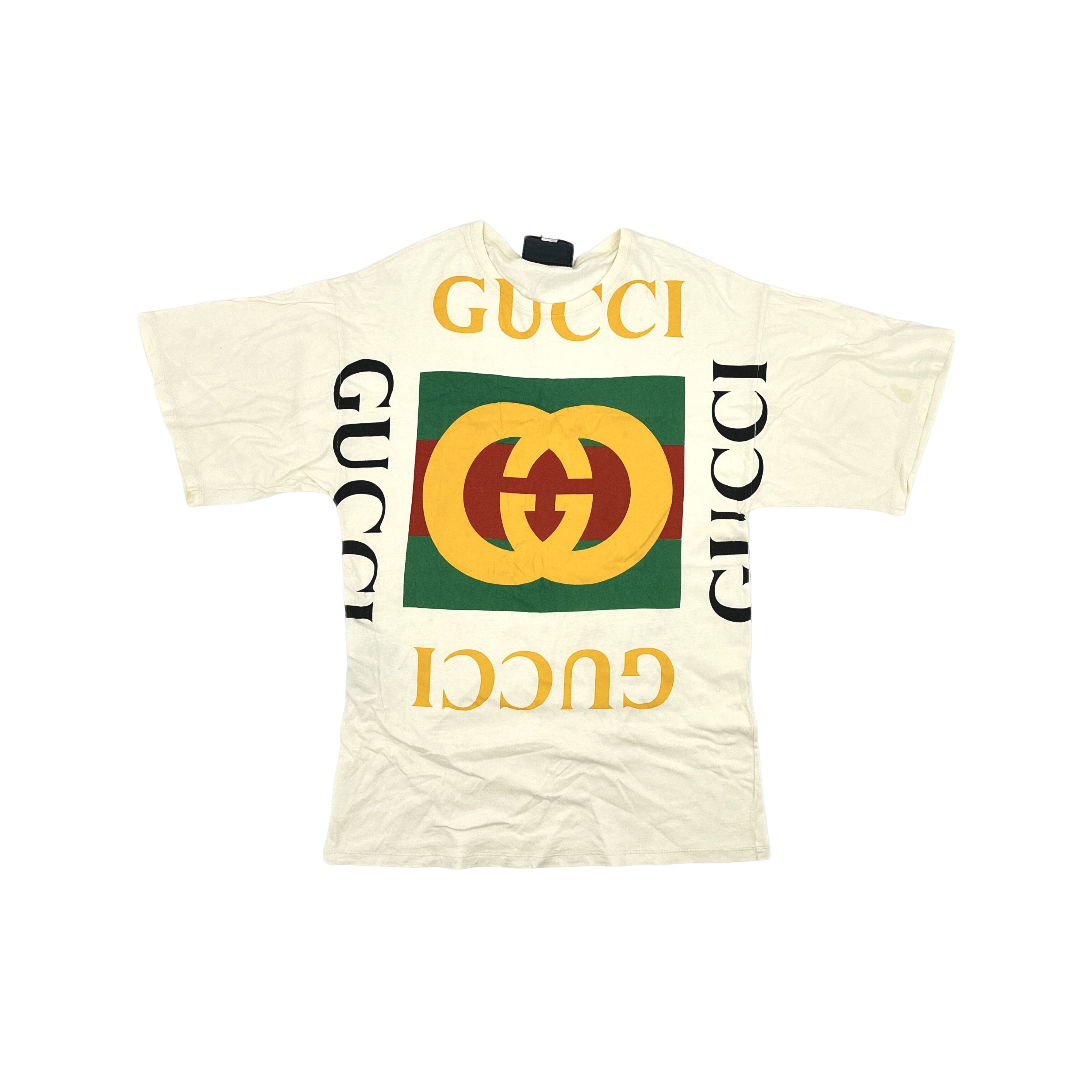 Gucci Gucci Interlocking G Logo Print T-Shirt S Size S / US 4 / IT 40 - 1 Thumbnail