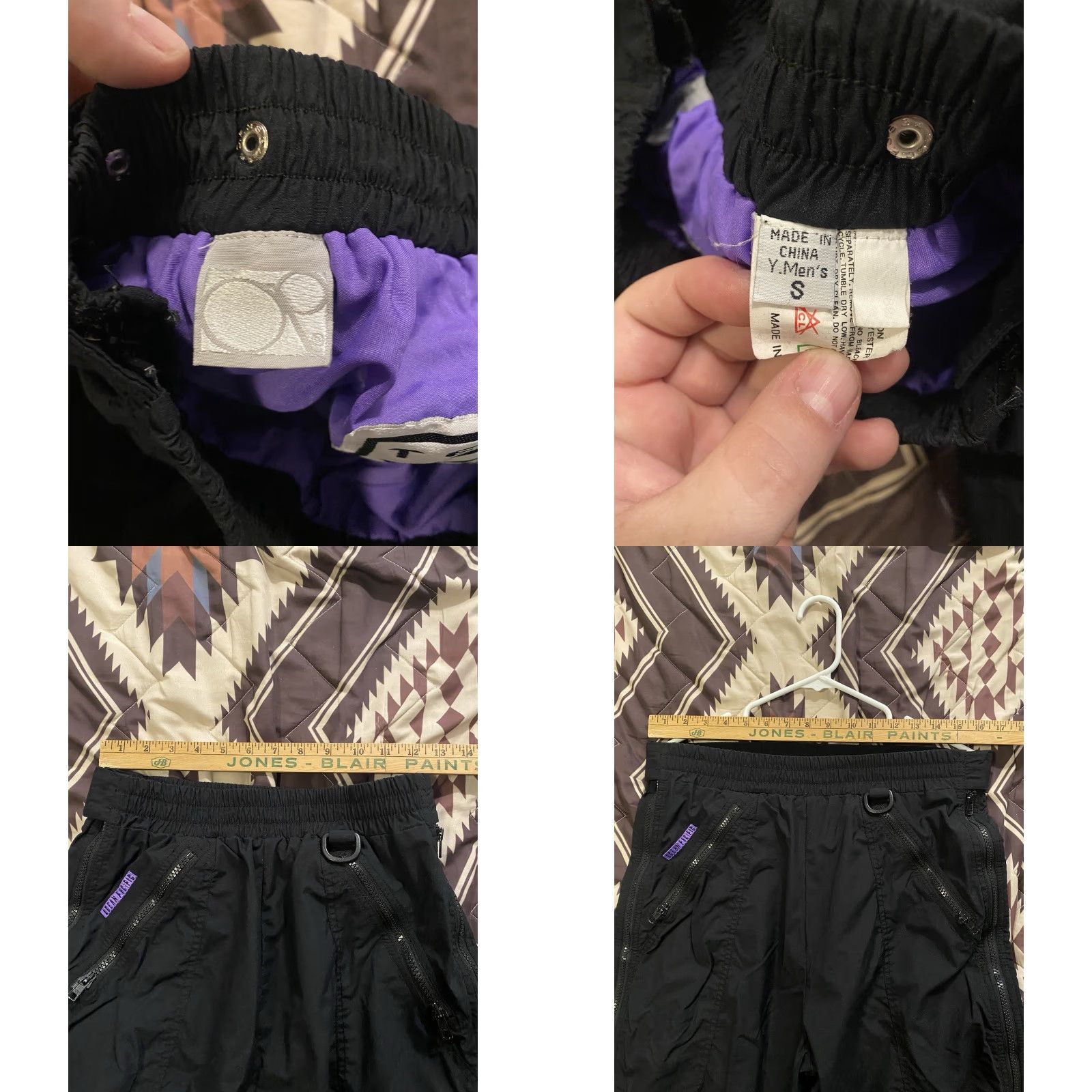 Vintage VINTAGE Ocean Pacific Tech OP Performance Board Wear Pants Nylon Black Men S Size US 29 - 9 Thumbnail